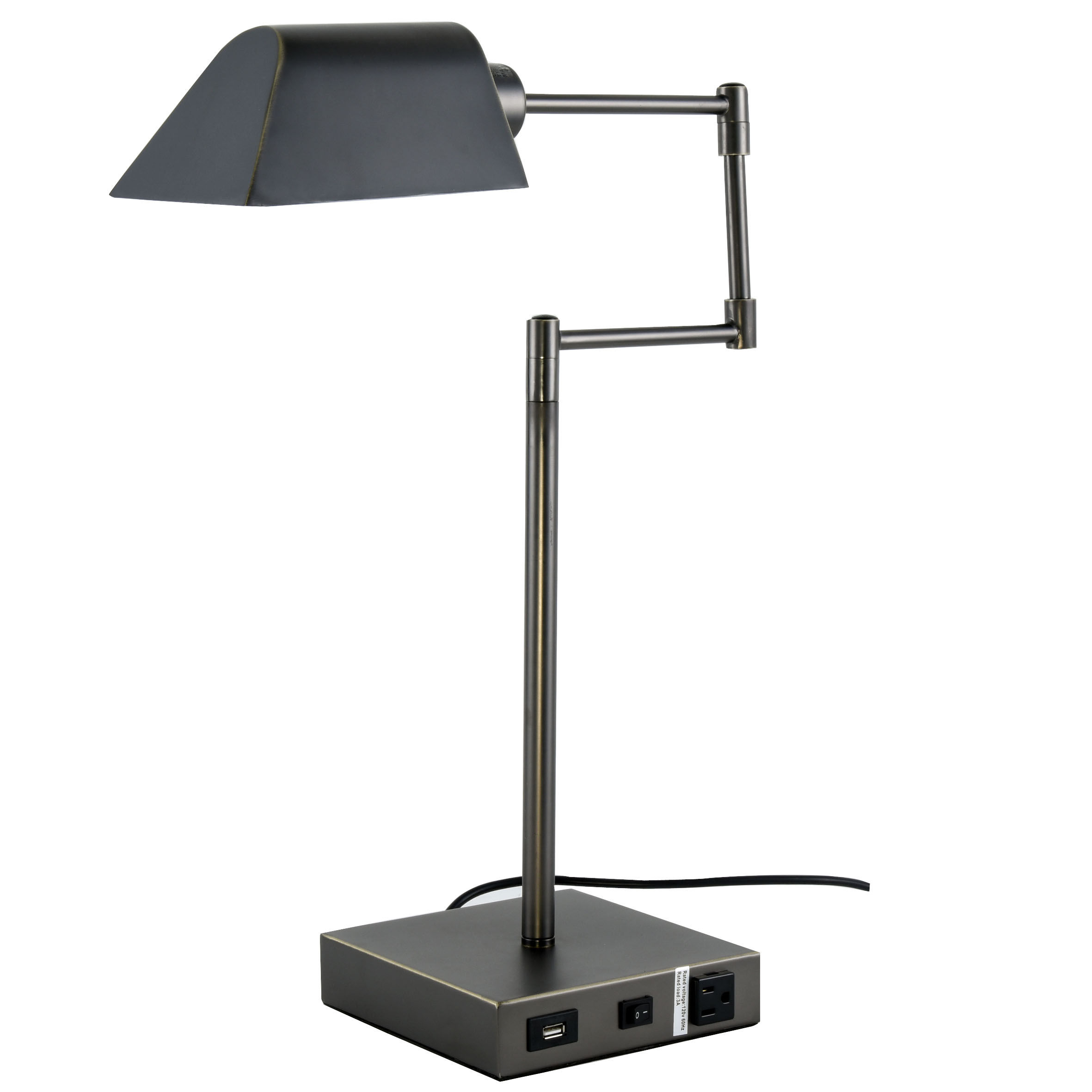 Elegant Lighting Tl3005 Bronze Brio 20 Tall Desk Lamp With Usb Port Elegant Lighting Tl3005 Bronze Brio 20 Tall Desk Lamp With Usb Port And Power Lightingshowplace Com