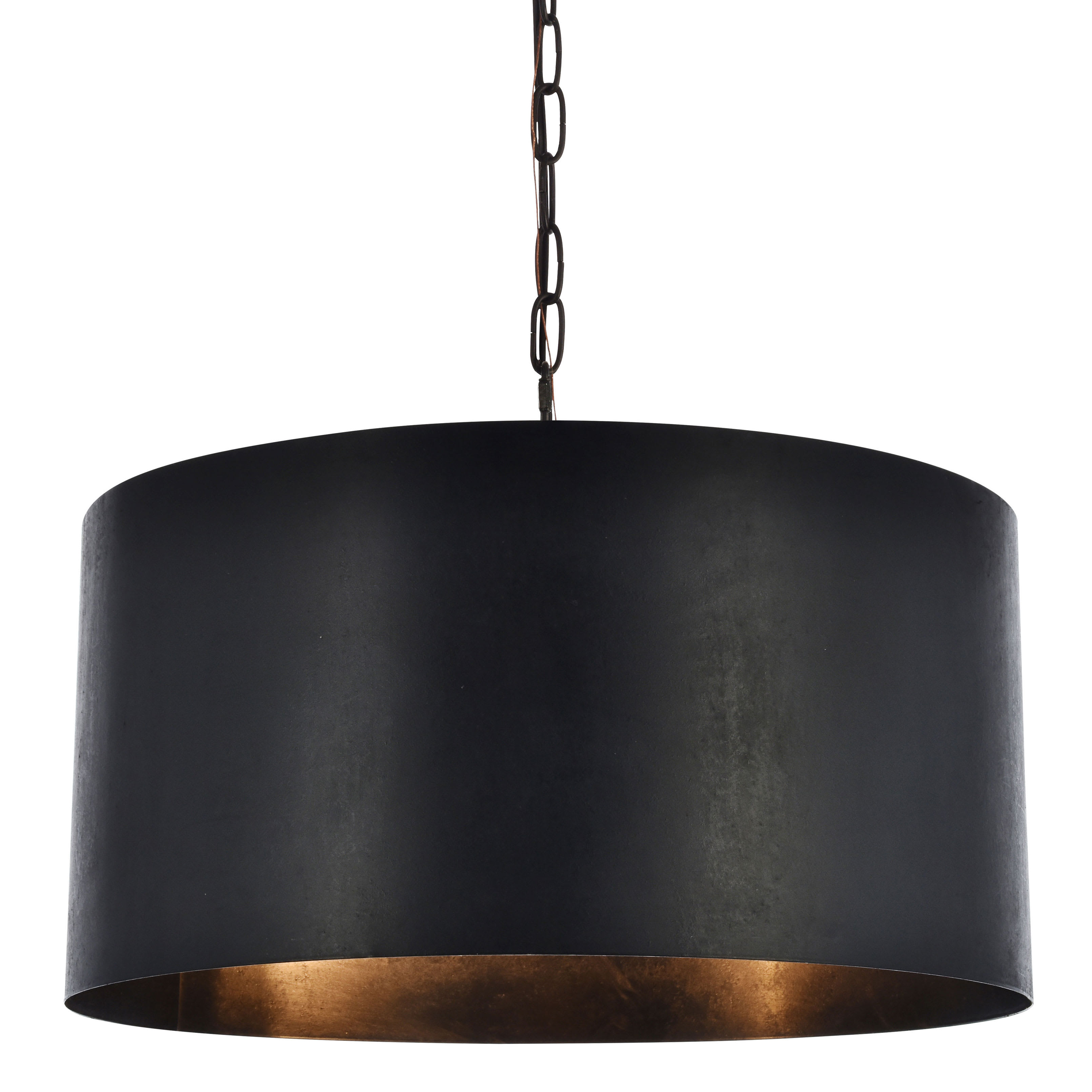 Large black drum pendant light new arrivals