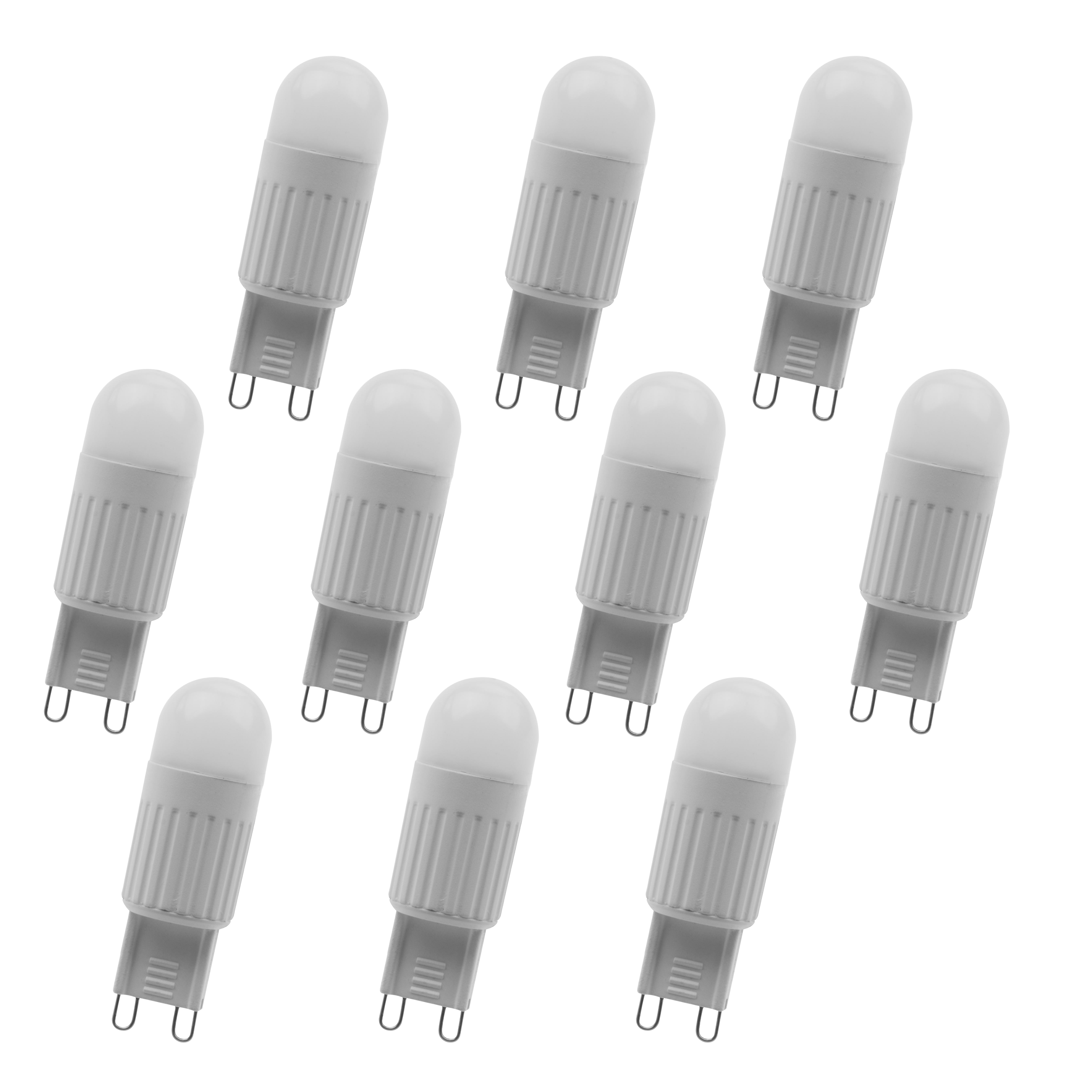Lighting N/A 3 Watt Frosted Dimmable G9 Base LED Bulbs - Pack of 10 - LightingDirect.com