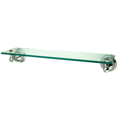 Elements Of Design Eba3969c Chrome Wall Mounted Glass Shelf From The A Large Image Of The Elements Design Eba3969c Chrome
