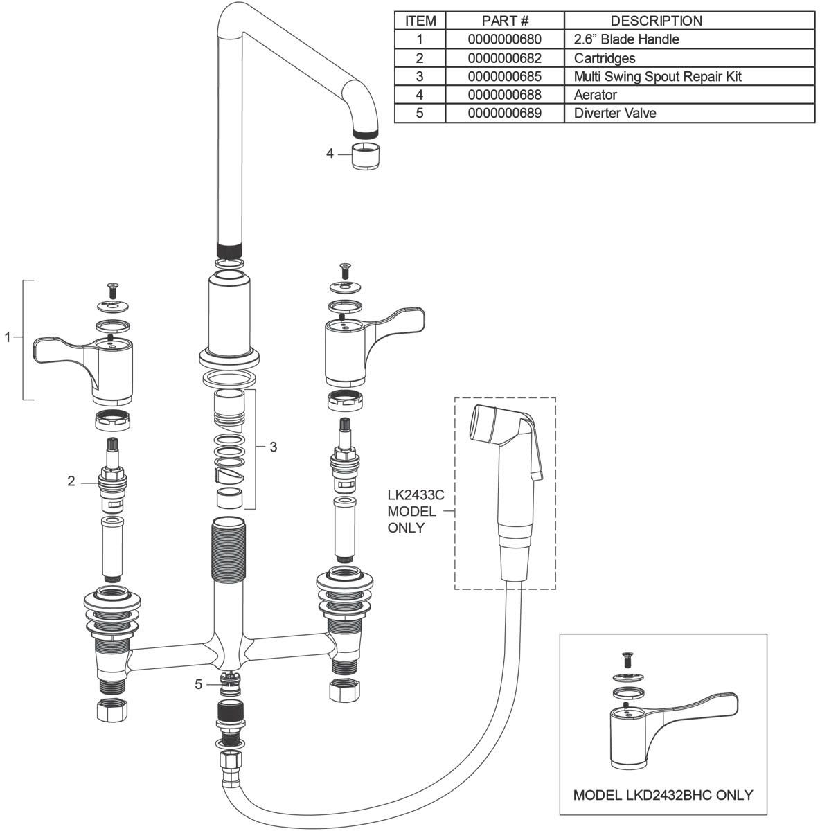 Elkay Kitchen Faucet Parts Diagram Dandk Organizer