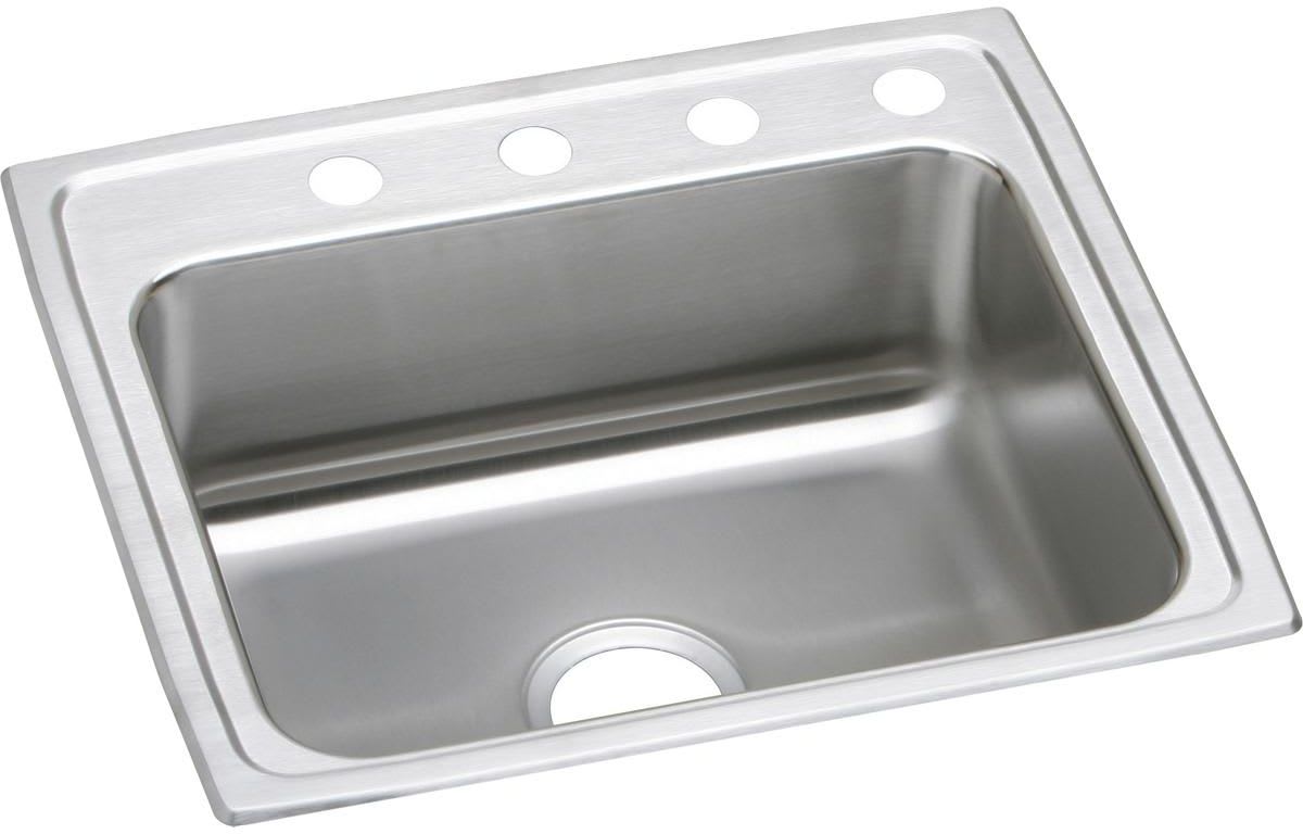 Elkay Lustertone Classic LRAD2521654 Single Bowl Drop-In Stainless Steel ADA Sink