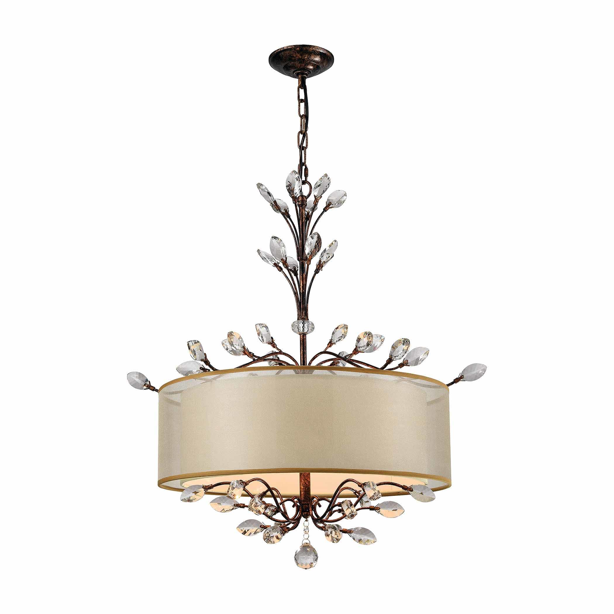 cream shade chandelier