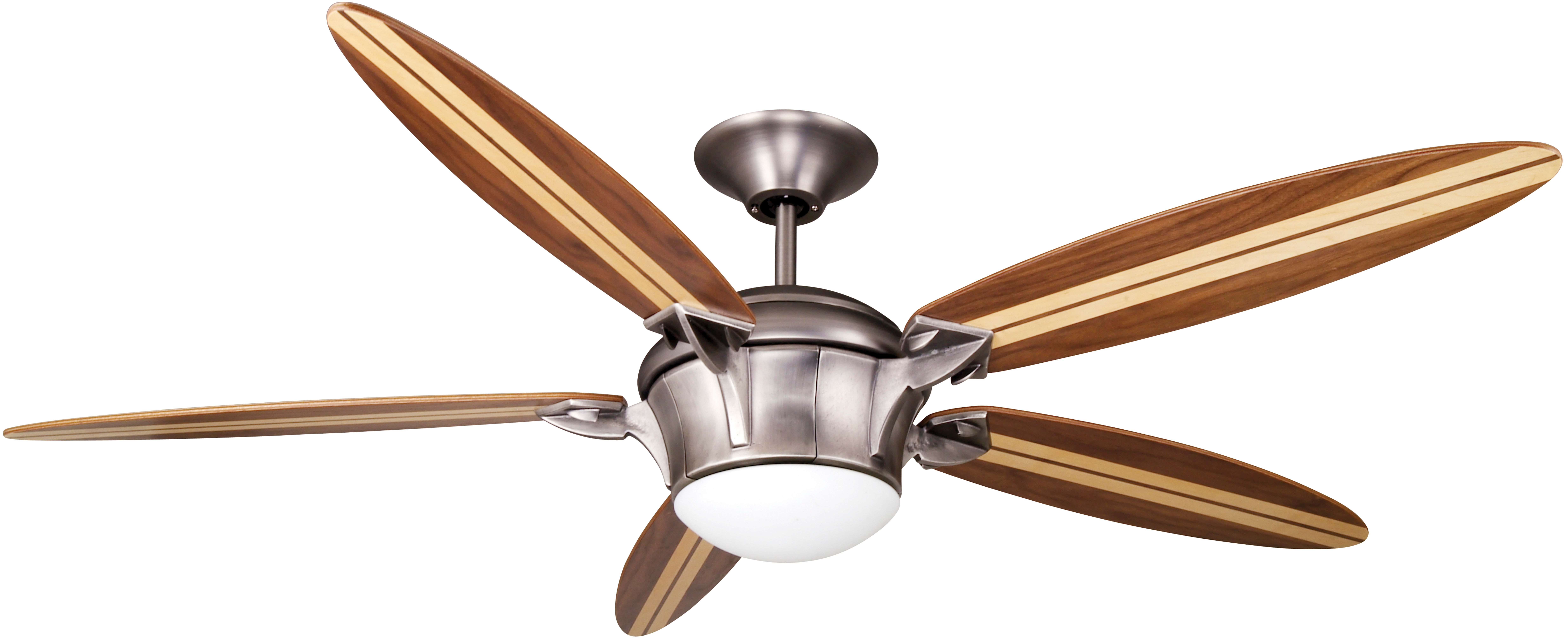 Ellington Fans 13625 Antique Nickel Motor with Walnut and 2