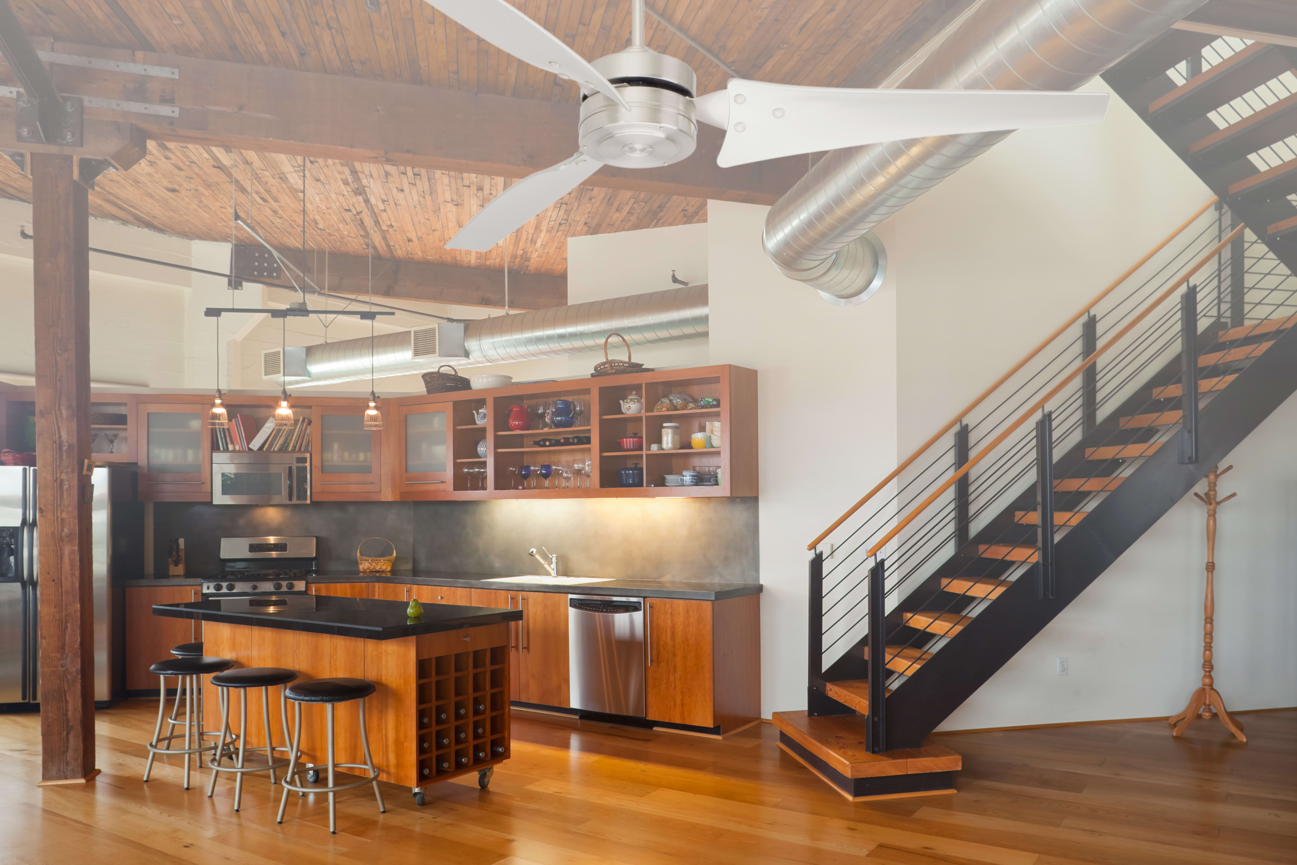 Emerson Cf765bs Brushed Steel Loft 60 3 Blade Indoor Outdoor