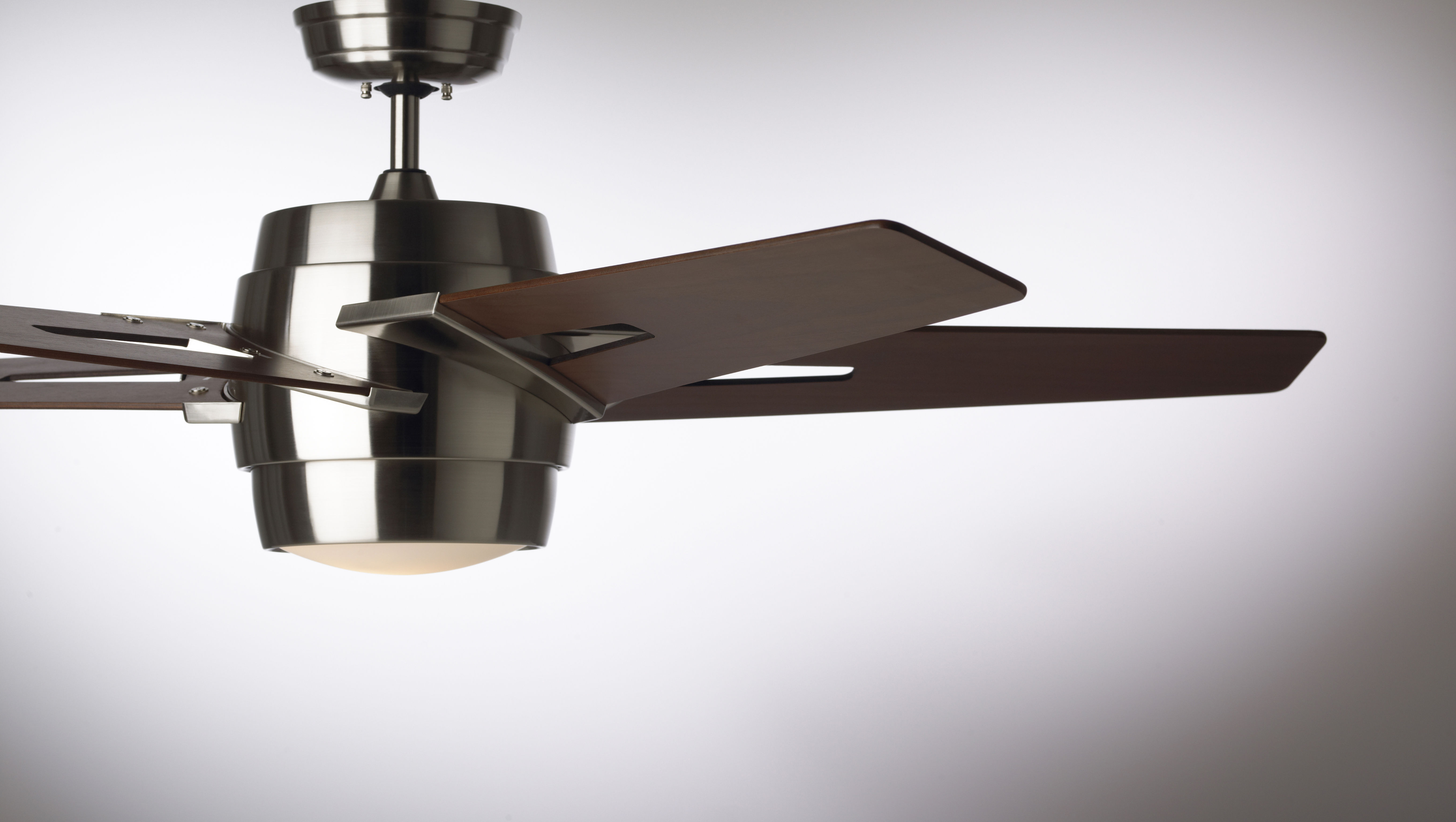 Emerson Cf550wabs Brushed Steel Luxe Eco 54 5 Blade Ceiling Fan Emerson Cf550wabs Brushed Steel Luxe Eco 54 5 Blade Ceiling Fan Blades And Light Kit Included Lightingdirect Com