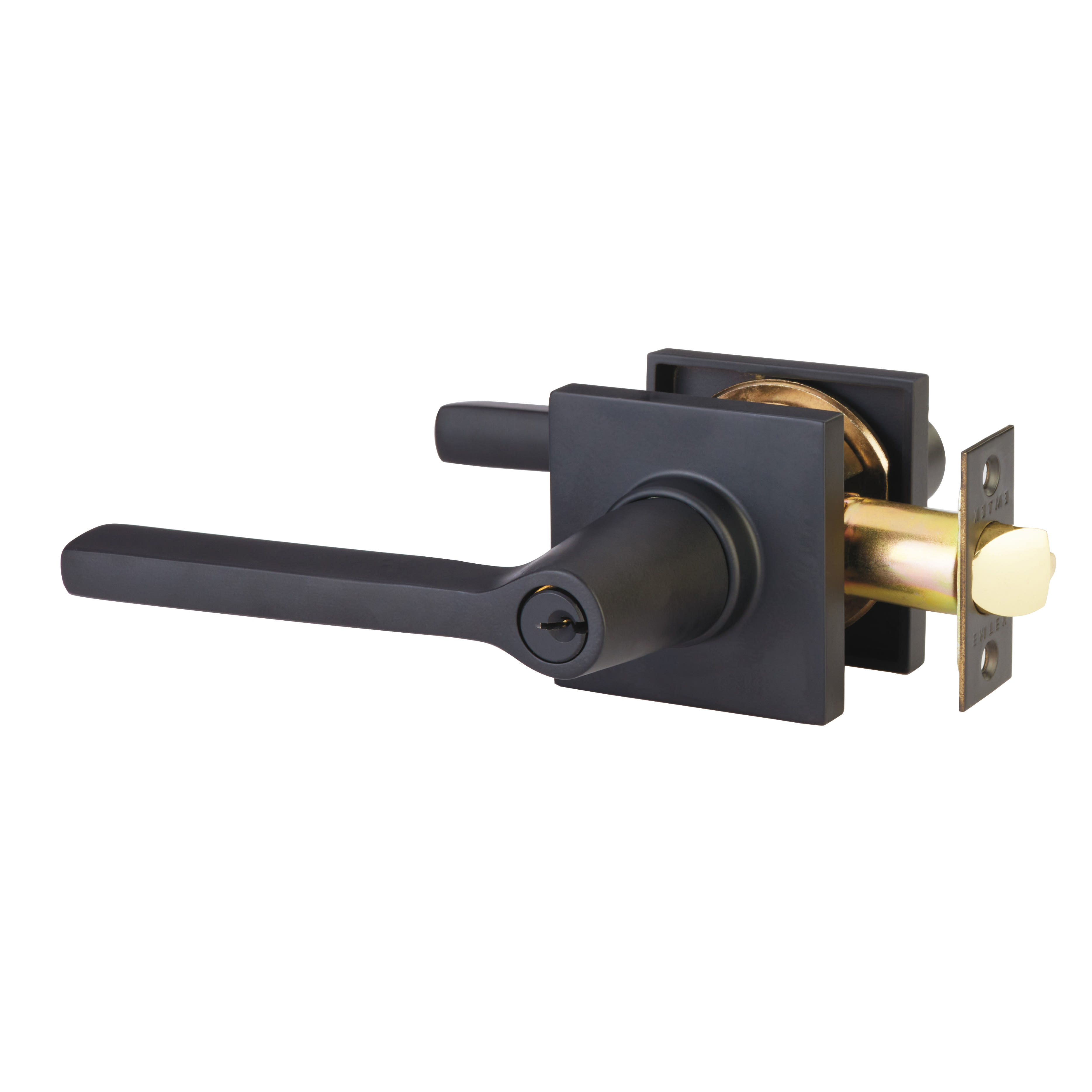 Emtek Modern Brass Tubular Single Point Lockset with Helios Lever - Single  Cylinder