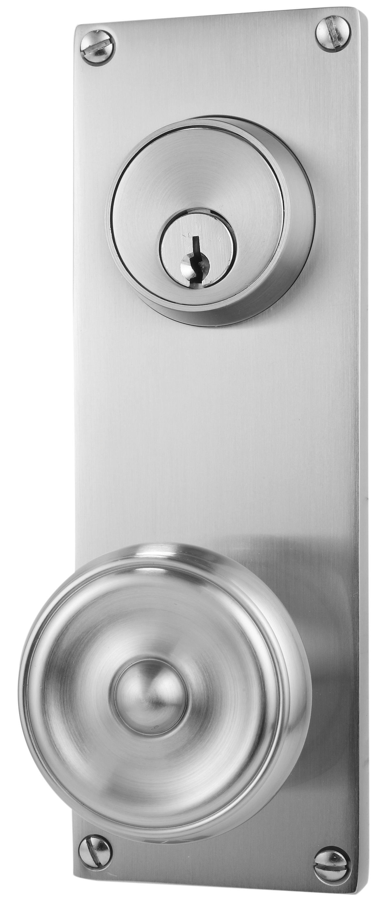 Emtek Select Modern Rectangular Two-Point Keyed Lockset with