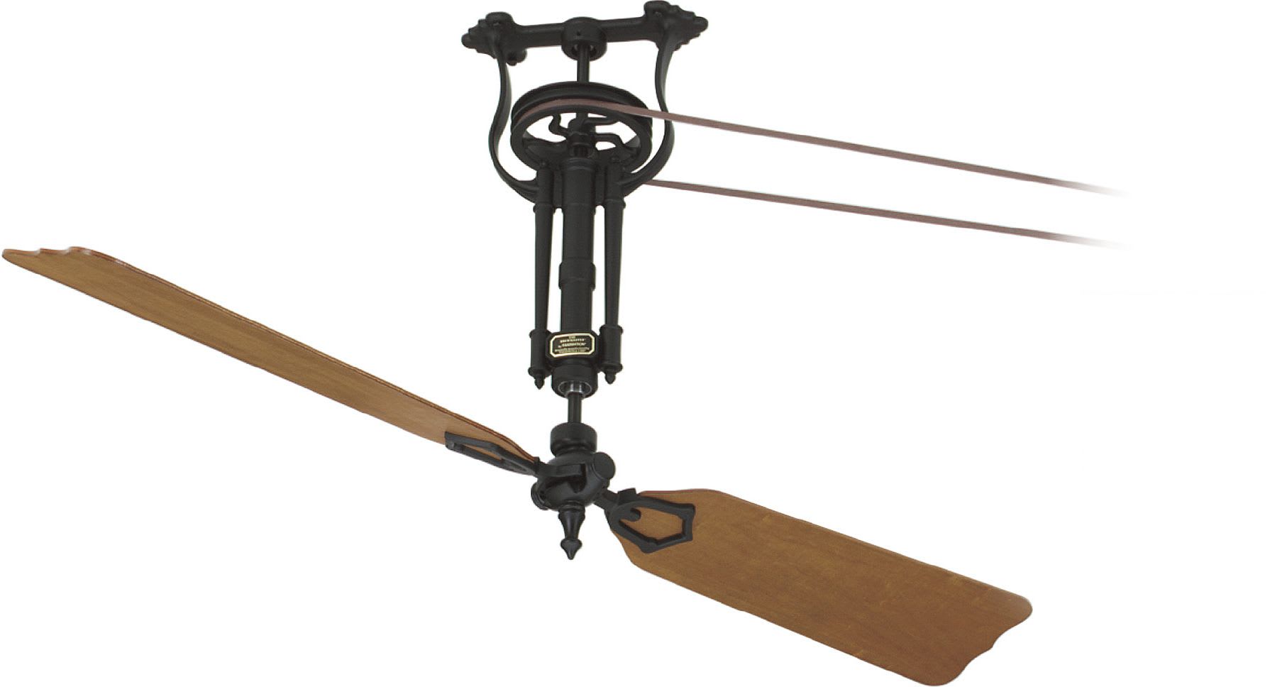 Fanimation Fp1280bl1022 L1 Black Oak Walnut Brewmaster 56 2 Blade Indoor Ceiling Fan Remote Control Included Lightingdirect Com