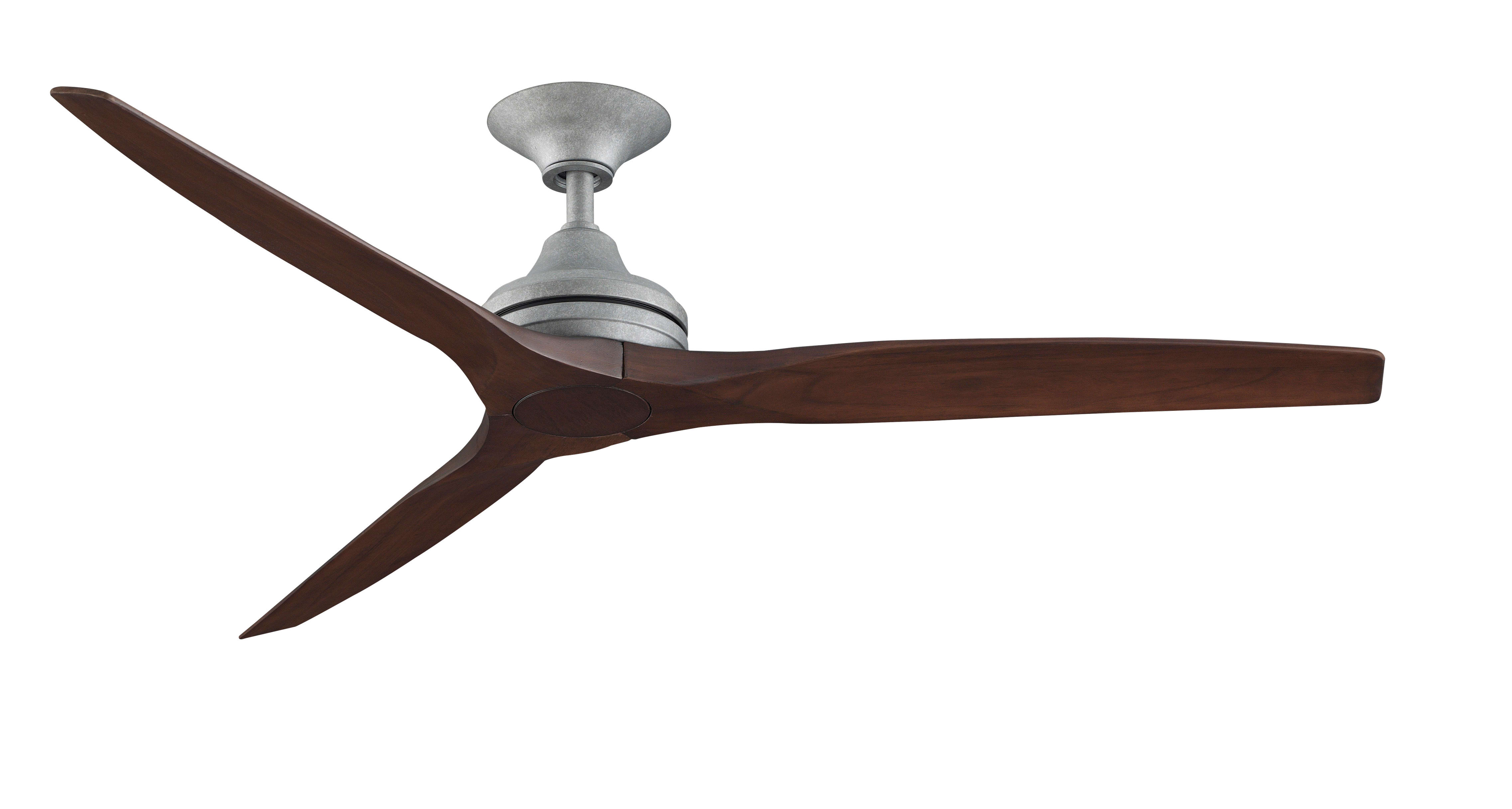 Fanimation Fp6721gzwk Galvanized Whiskey Wood Spitfire 60