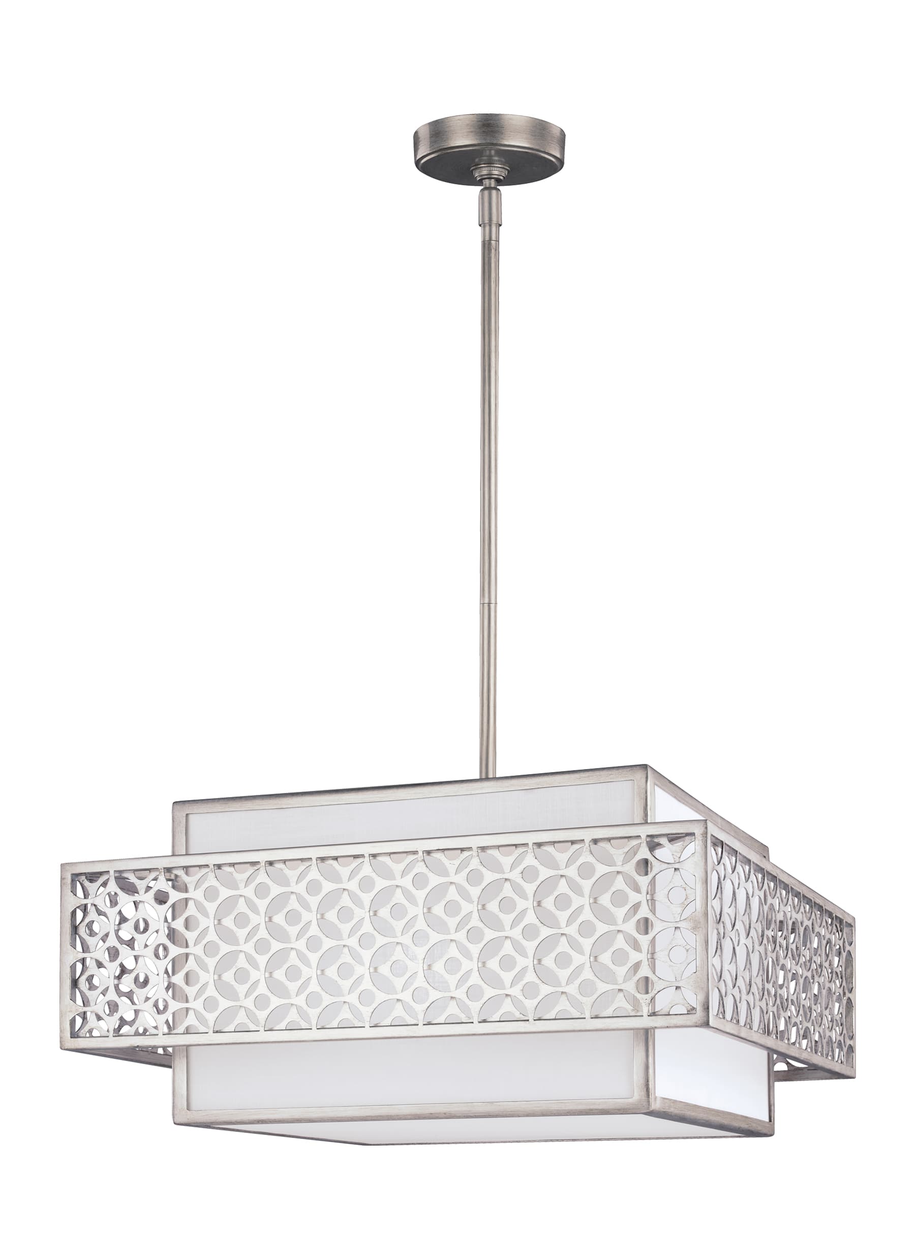 Feiss F3103 3srs Sunrise Silver Kenney 3 Light Pendant Feiss F3103 3srs Kenney 3 Light Pendant