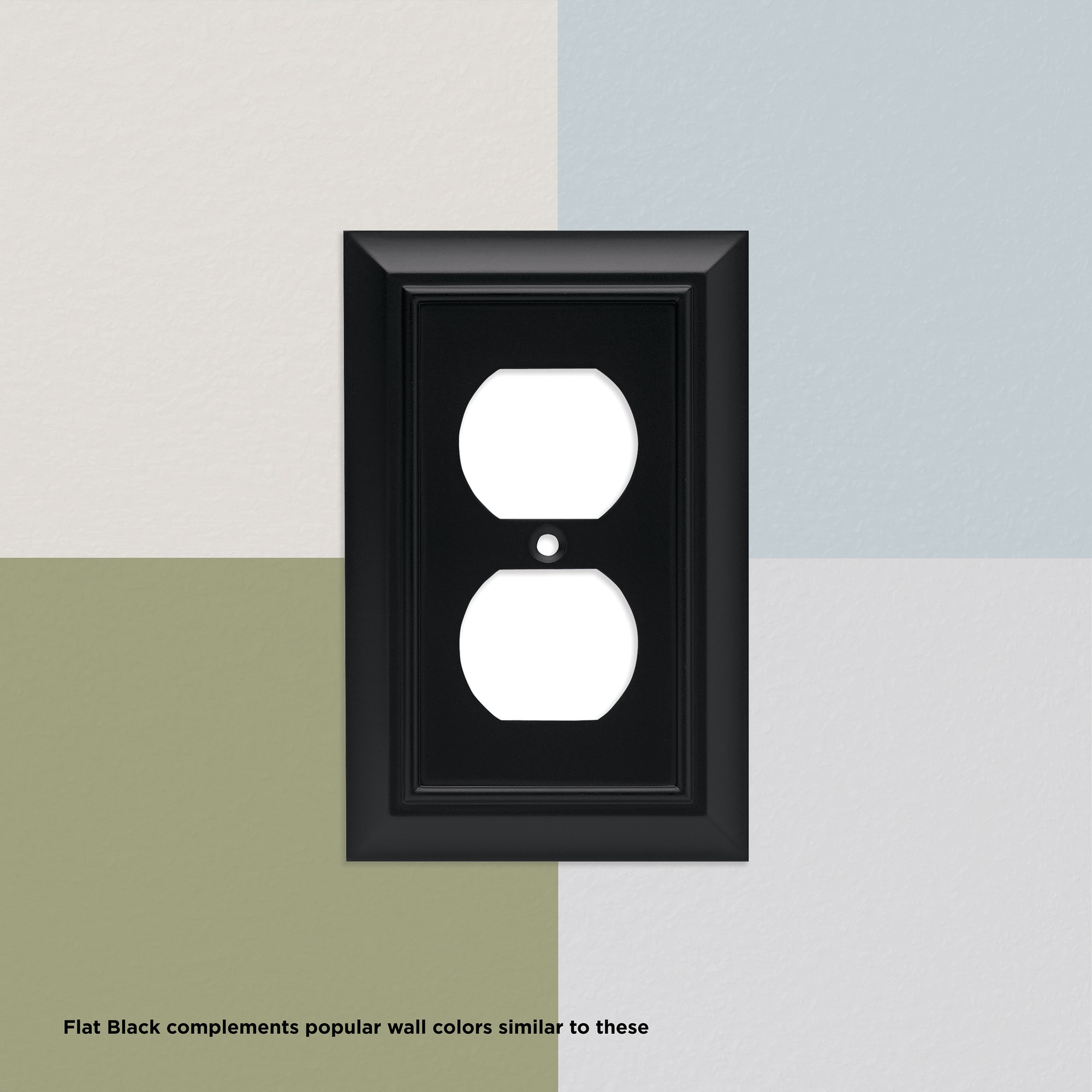 Franklin Brass W10251-SN-C Stamped Round Single Decorator Wall Plate/Switch Plate/Cover Satin Nickel 