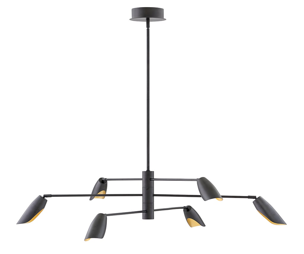 Fredrick Ramond FR35806BLK Black Bowery 6 Light 50