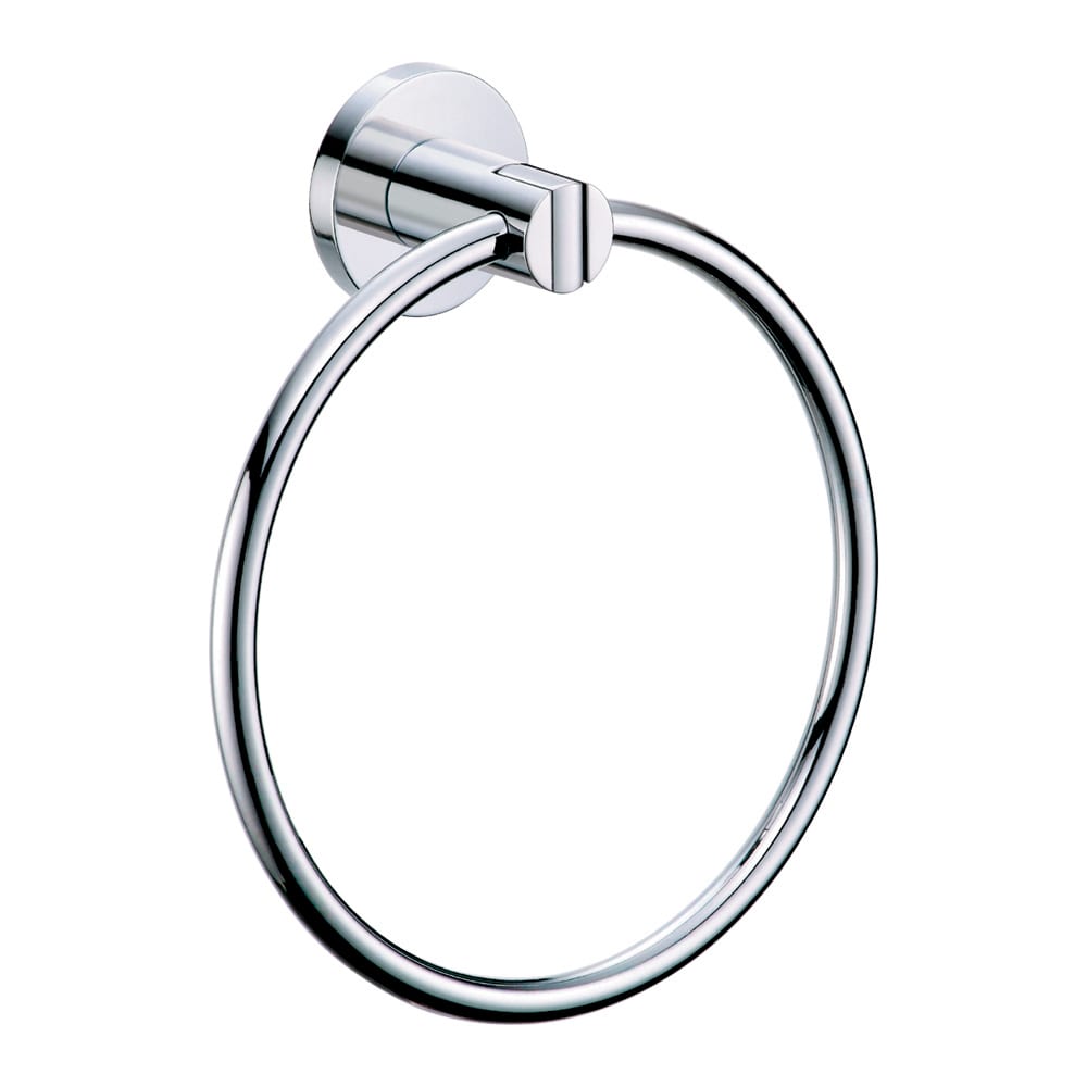 Gatco 4682 Chrome Wall Mounted Towel Ring from the Channel Series 