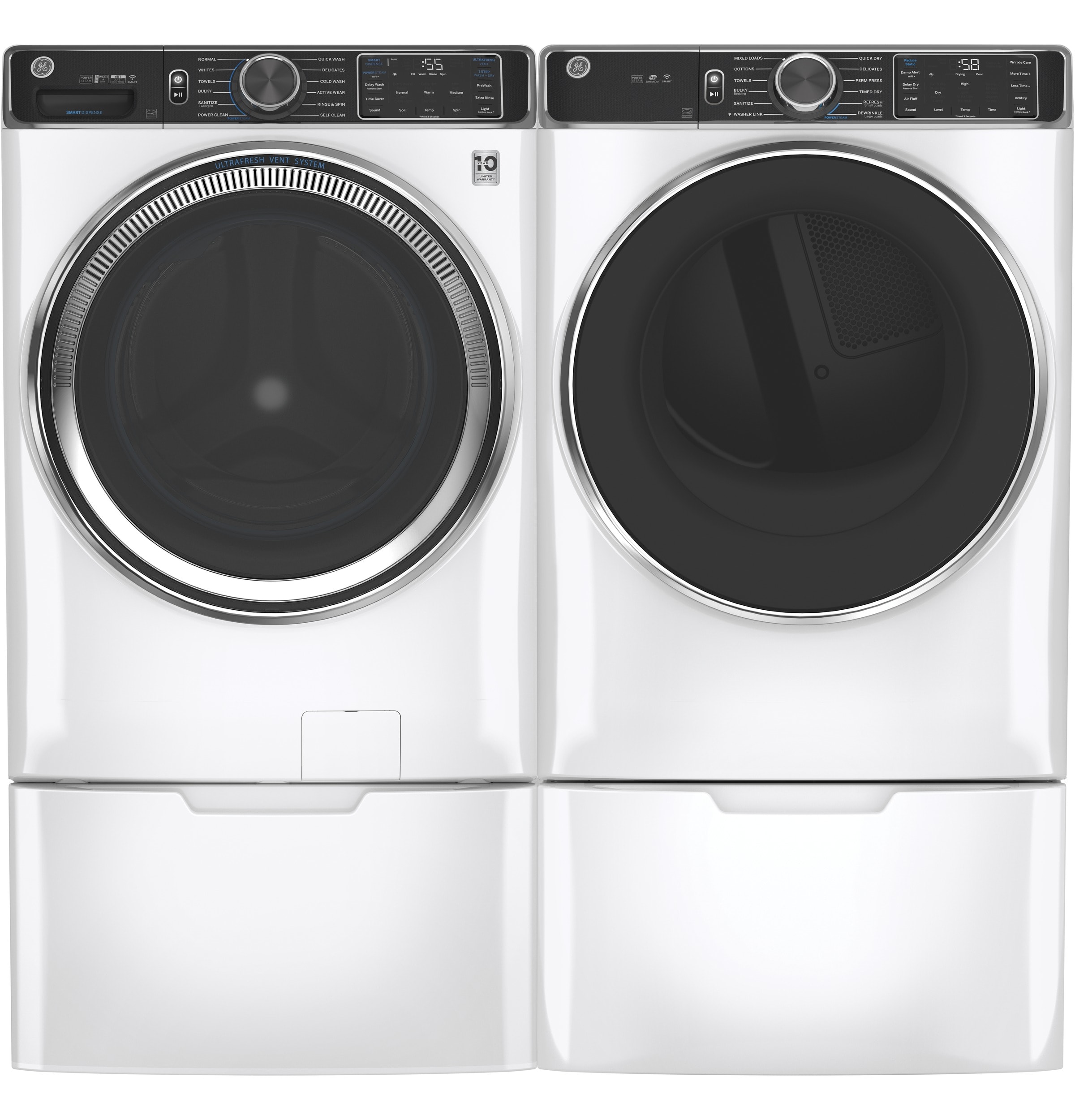 samsung front load stackable washer and dryer set