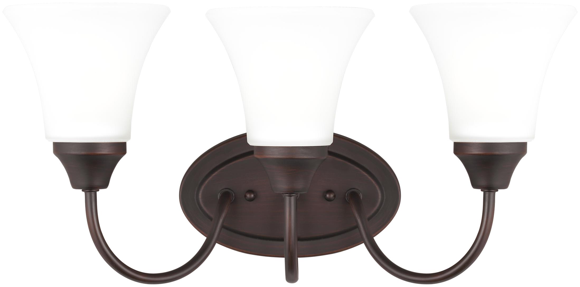 Generation Lighting 44807-05 Chrome Holman 3 Light Vanity