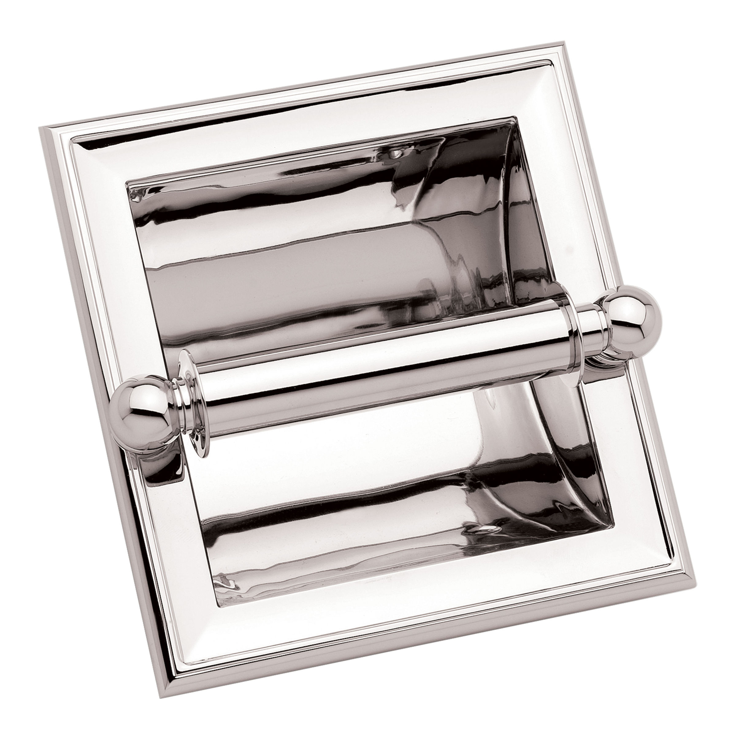 Ginger 4528 Pc Polished Chrome Single Post Recessed Toilet Paper Single Post Recessed Toilet Paper