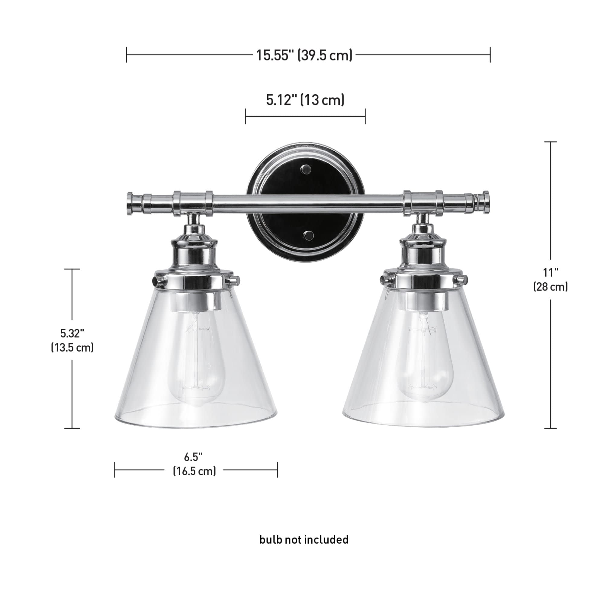 vanity light with plug outlet