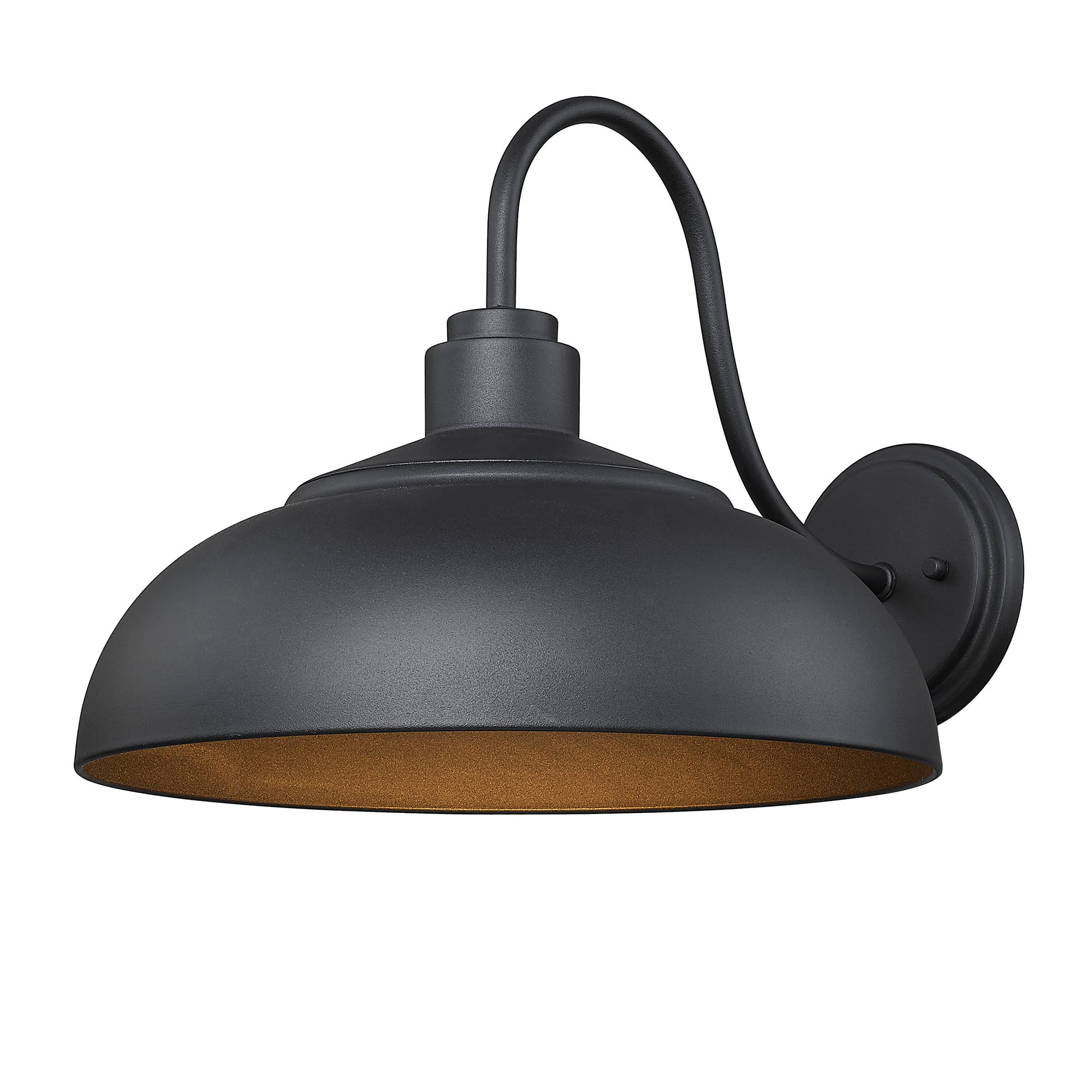 Golden Lighting 2866 OWL NB NB Natural Black Natural Black Levitt 12 Tall Outdoor Wall Sconce LightingDirect