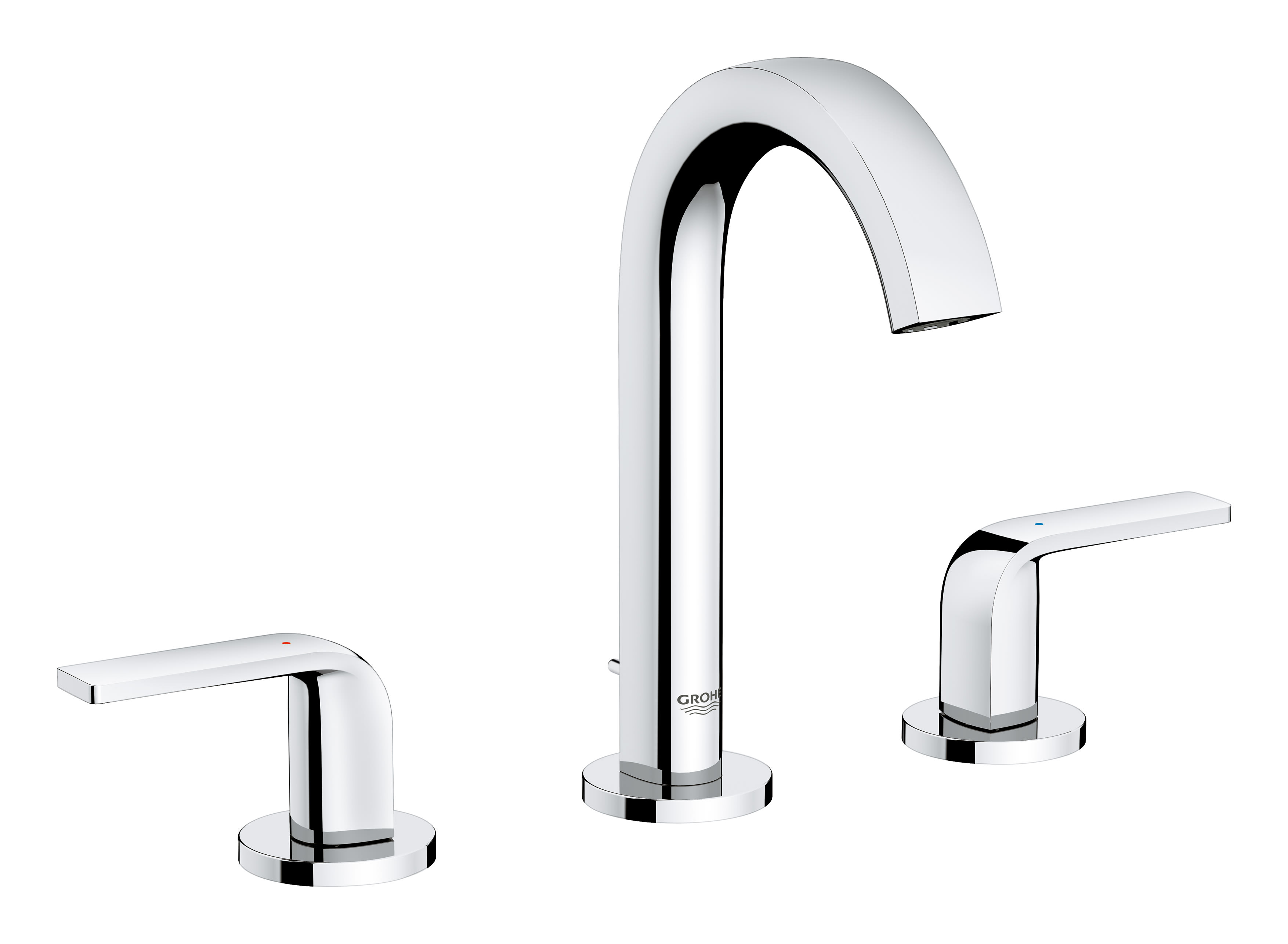 regel merk vloek Grohe 20597000 Starlight Chrome Defined 1.2 GPM Widespread Bathroom Faucet  with Pop-Up Drain Assembly, SilkMove and EcoJoy Technologies - Faucet.com