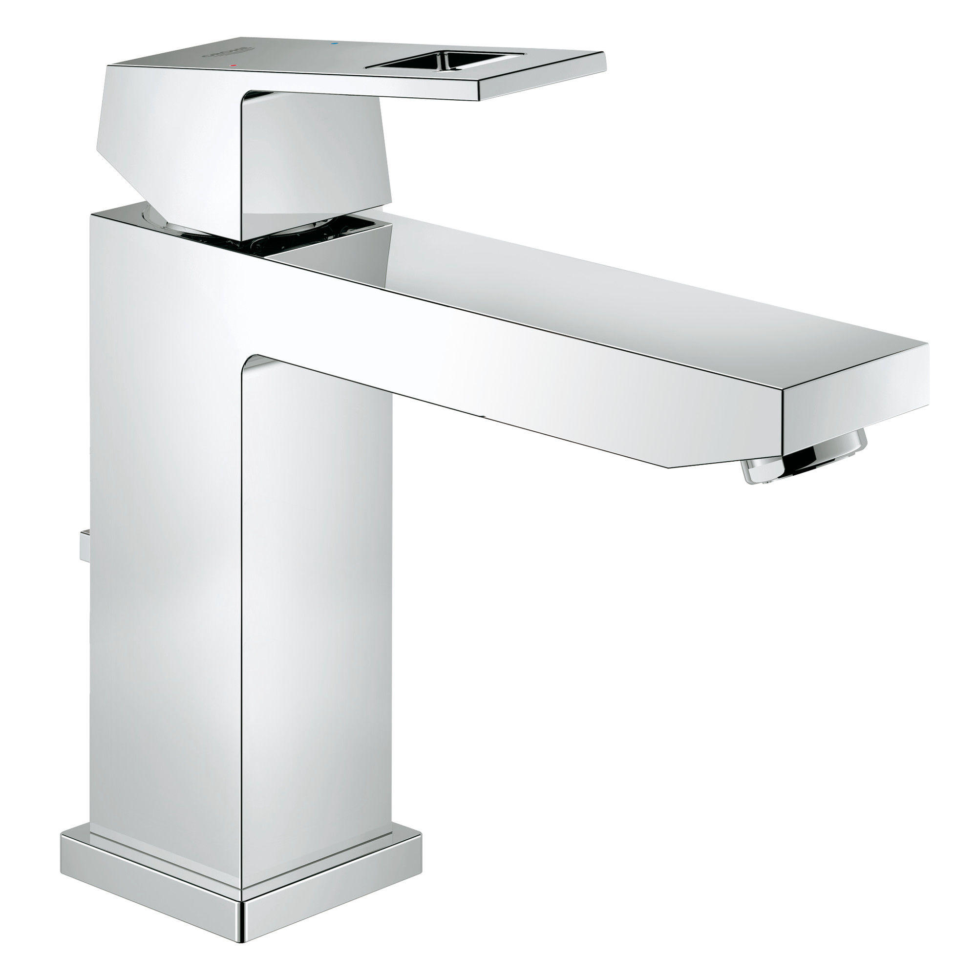 Grohe 23670000 Starlight Chrome Eurocube 1 2 Gpm Deck Mounted Grohe 23670000 Starlight Chrome Eurocube 1 2 Gpm Deck Mounted Bathroom Faucet With Free Metal Pop Up Drain Com