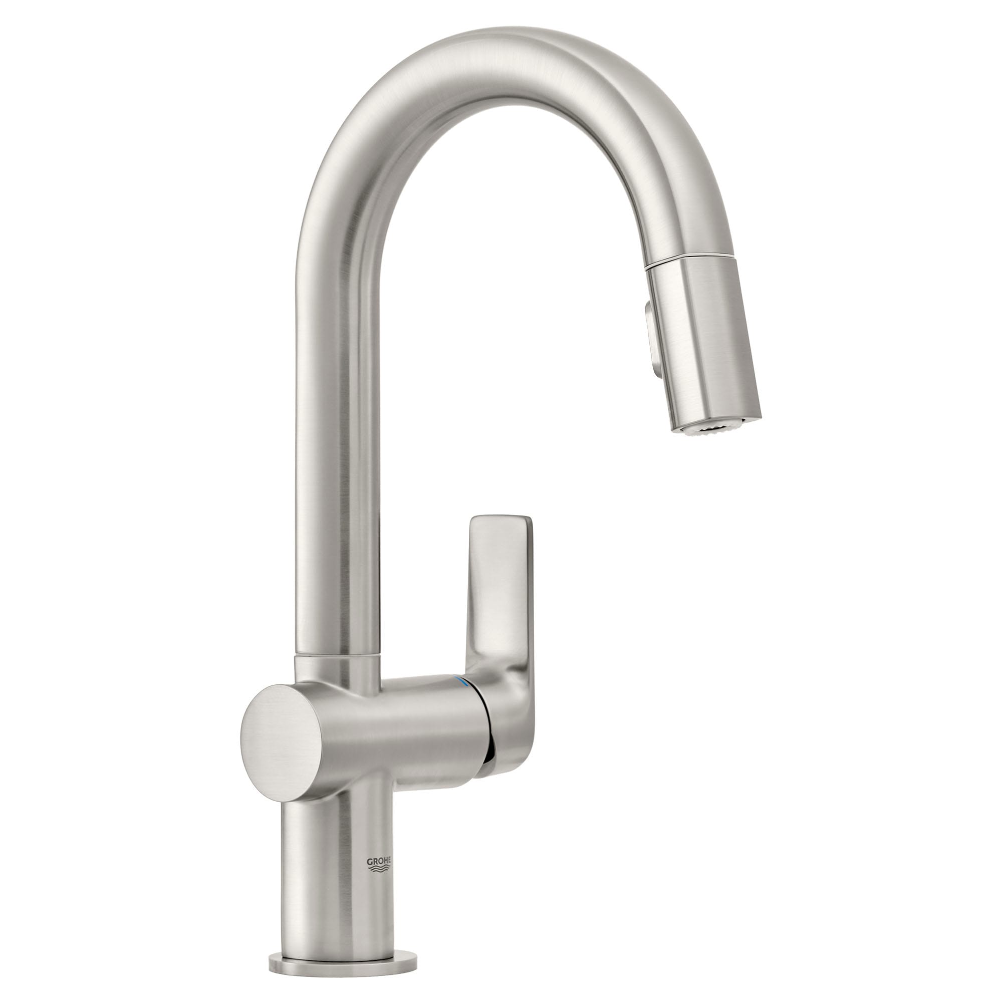 Grohe 30377dc0 Supersteel Defined 1 75 Gpm Single Hole Pull Down