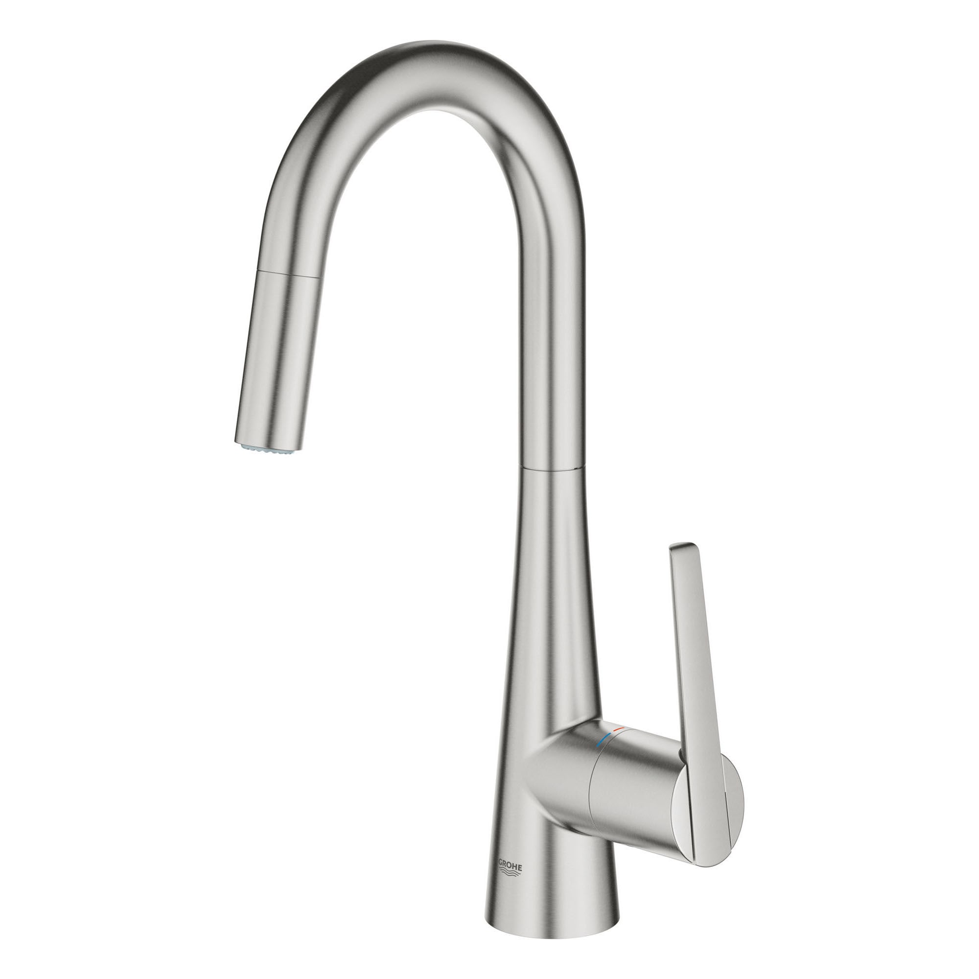 Grohe 32283dc3 Supersteel Ladylux L2 1 75 Gpm Single Hole Pull Out