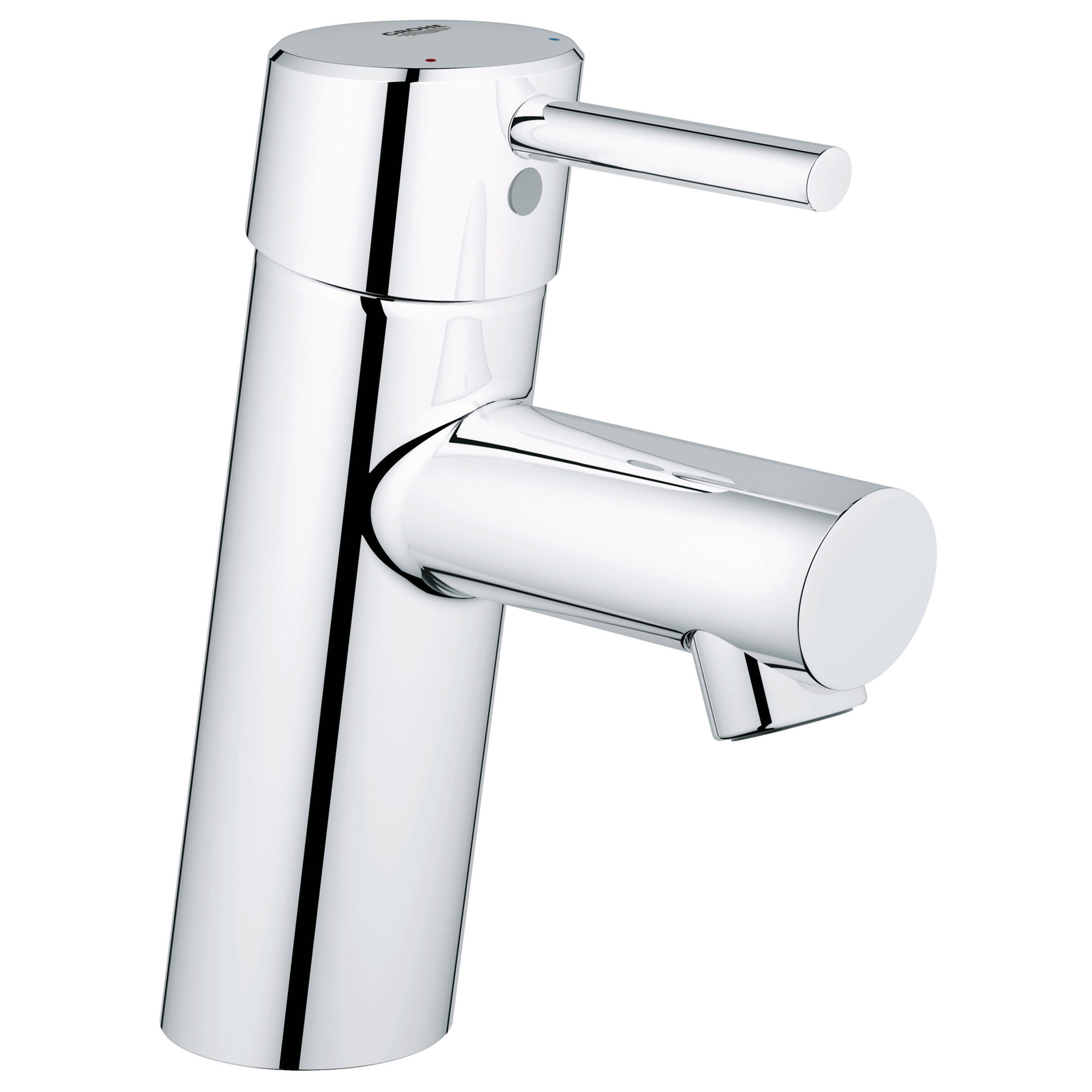 Grohe 3427100a Starlight Chrome Concetto 1 2 Gpm New Bathroom Faucet With Silkmove Cartridge Less Drain Assembly Faucetdirect Com - Grohe Bathroom Sink Faucet Cartridge