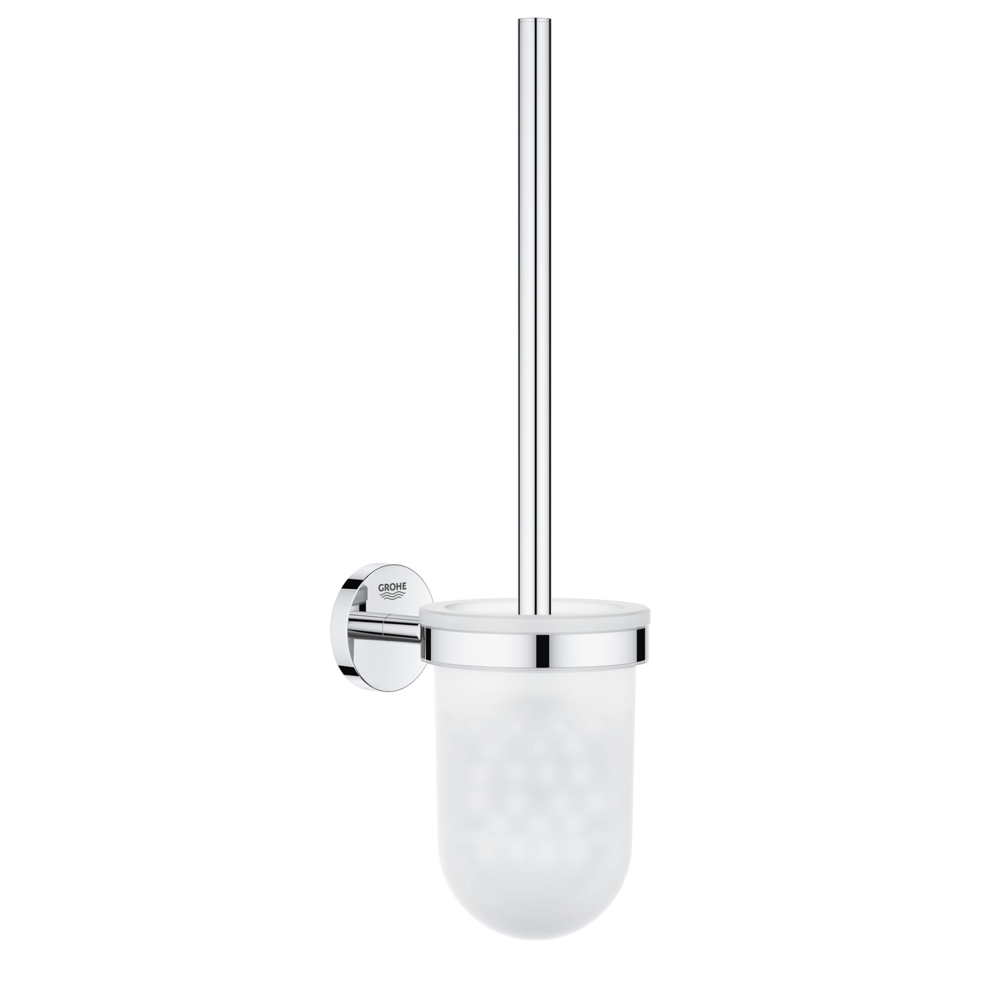 Grohe 40 374 Chrome Essentials Wall Mounted Toilet Brush Holder 
