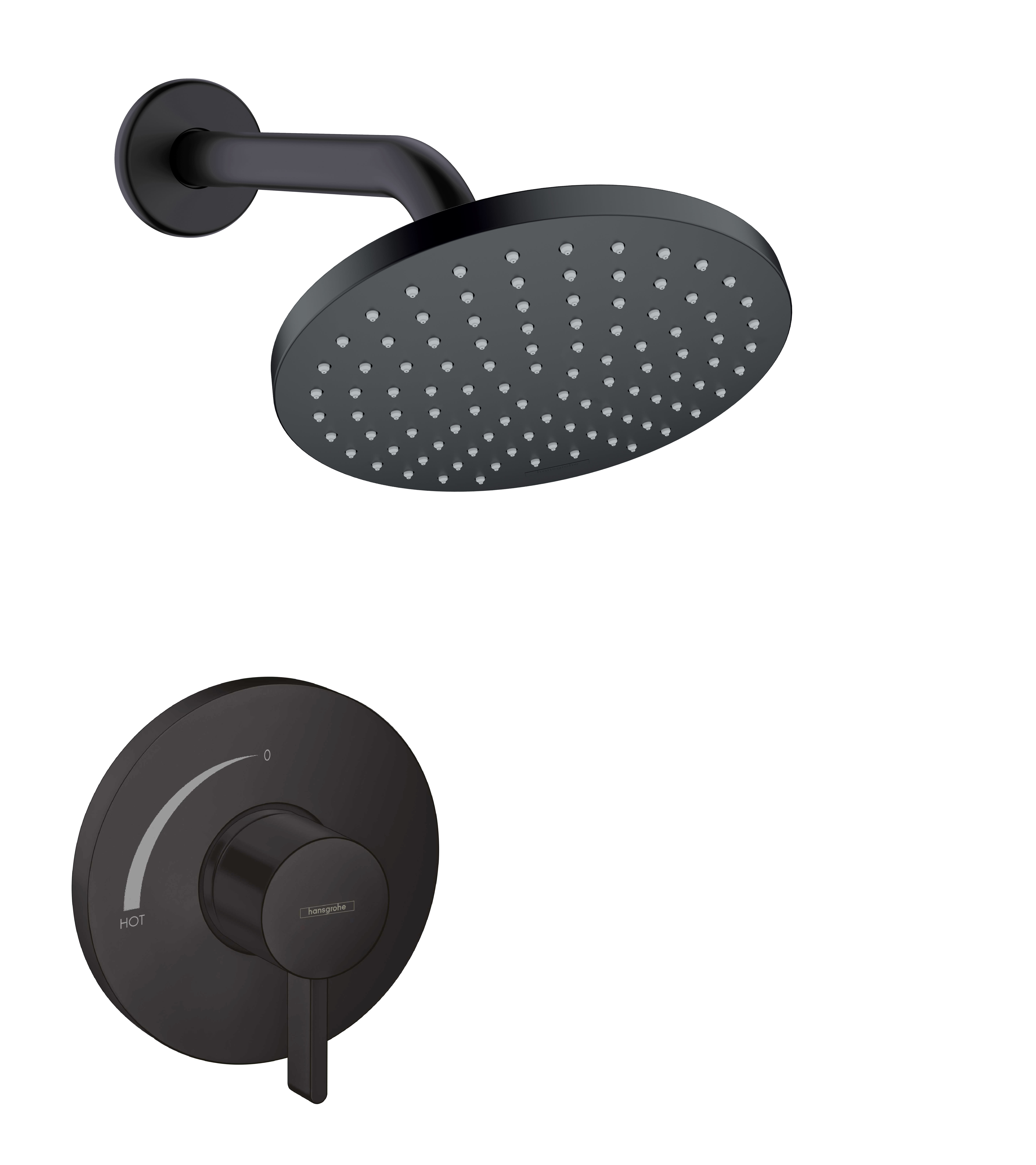 Hansgrohe 04953670 Matte Black Vernis Blend Shower Only Trim 