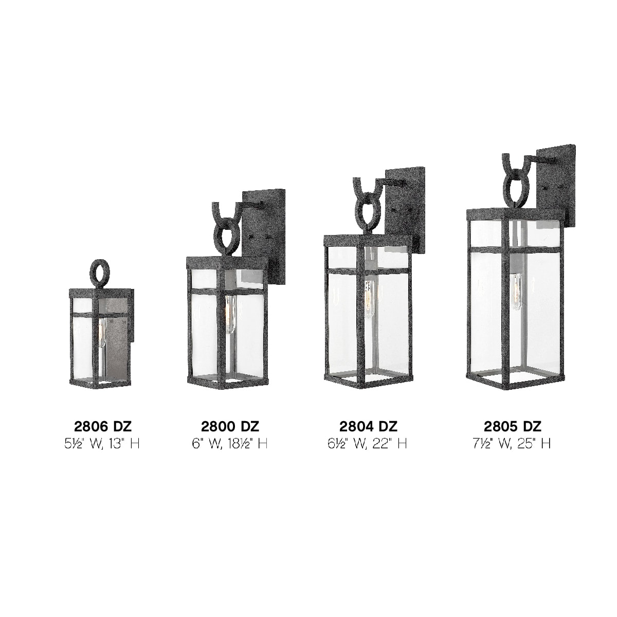 Hinkley Lighting 2806DZ Aged Zinc Porter 1 Light 13
