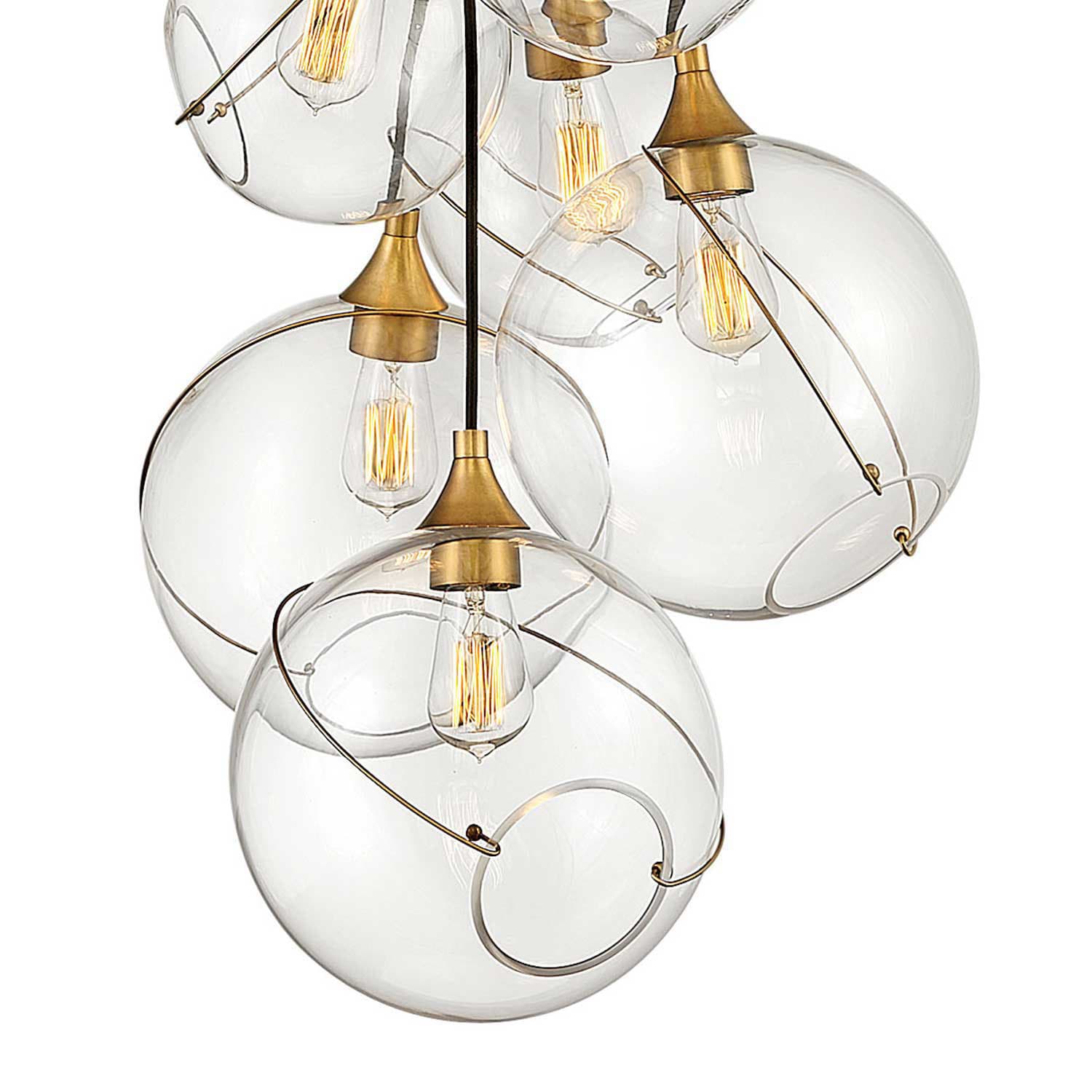 Hinkley Lighting 30306HBR Heritage Brass Skye 6 Light 24