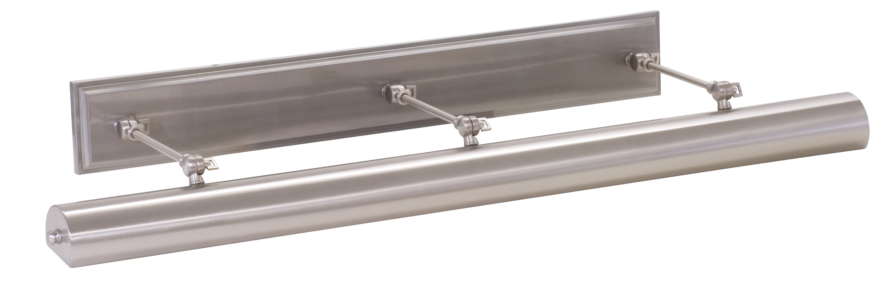 House Of Troy Dox42 Sn Satin Nickel Oxford 6 Light Picture With Half Cylinder Metal Shade Faucetdirect Com Dox42 Sn Satin Nickel Oxford 6 Light, House Of Troy Oxford Picture Light