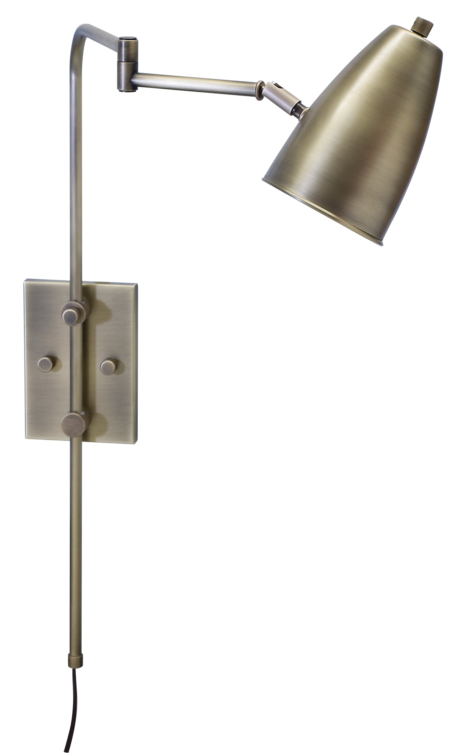 Oil Rubbed Bronze Finish House of Troy Lighting C175-OB Cambridge 1-Light Adjustable Swing-Arm Wall Lamp
