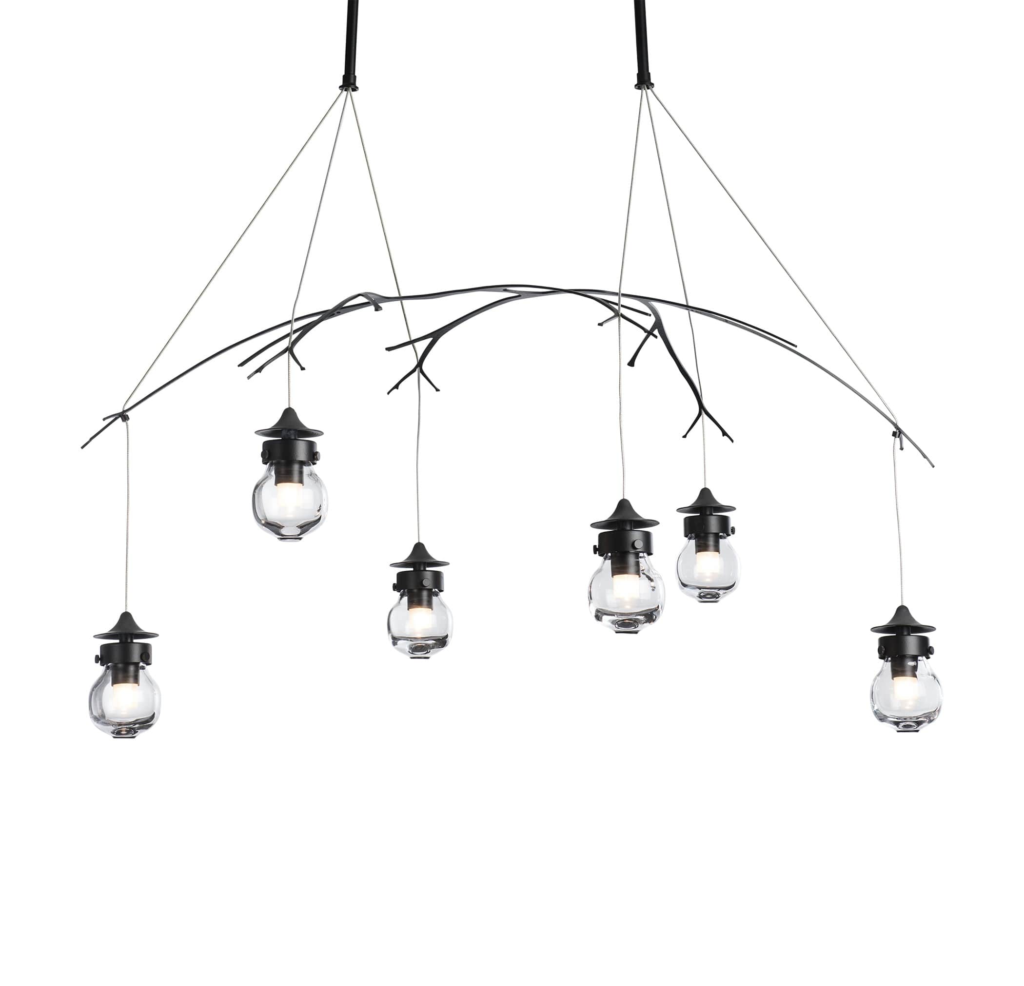 Hubbardton Forge 136560-1071 Bronze / Clear Kiwi 6 Light 37 Hubbardton Forge 136560-1071 Bronze / Clear Kiwi 6 Light 37