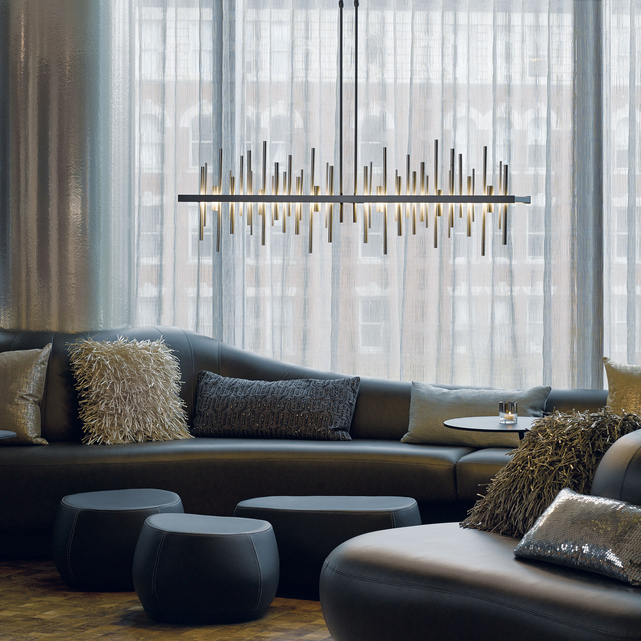 Hubbardton Forge 139726-LED-LONG-08-84 Burnished Steel