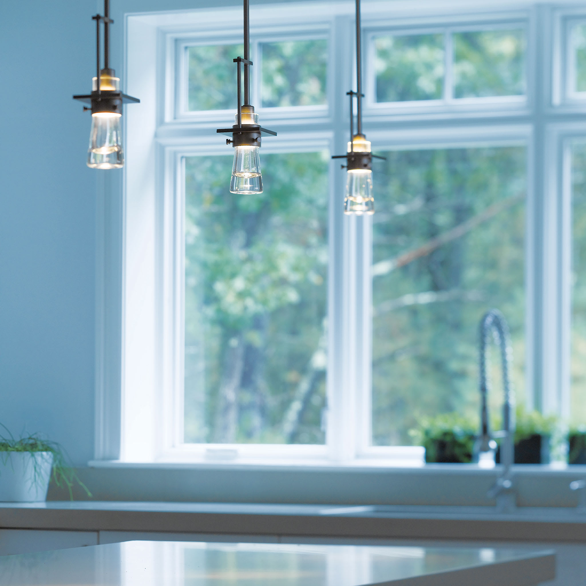 Hubbardton Forge 187150-SKT-STND-08-ZM0349 Burnished Steel Erlenmeyer  Single Light 4