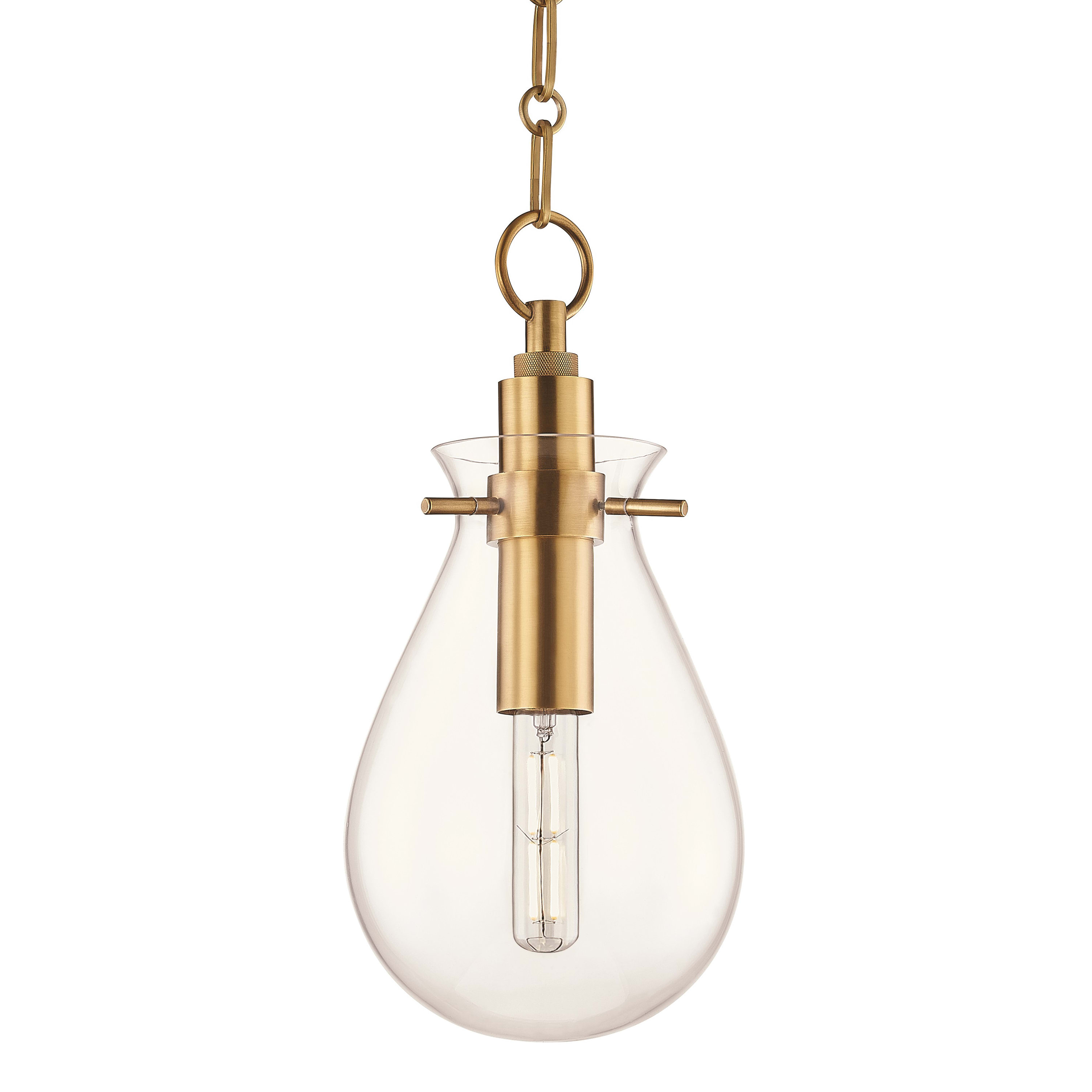 Hudson Valley Lighting BKO101-AGB Aged Brass Ivy Single Light 8