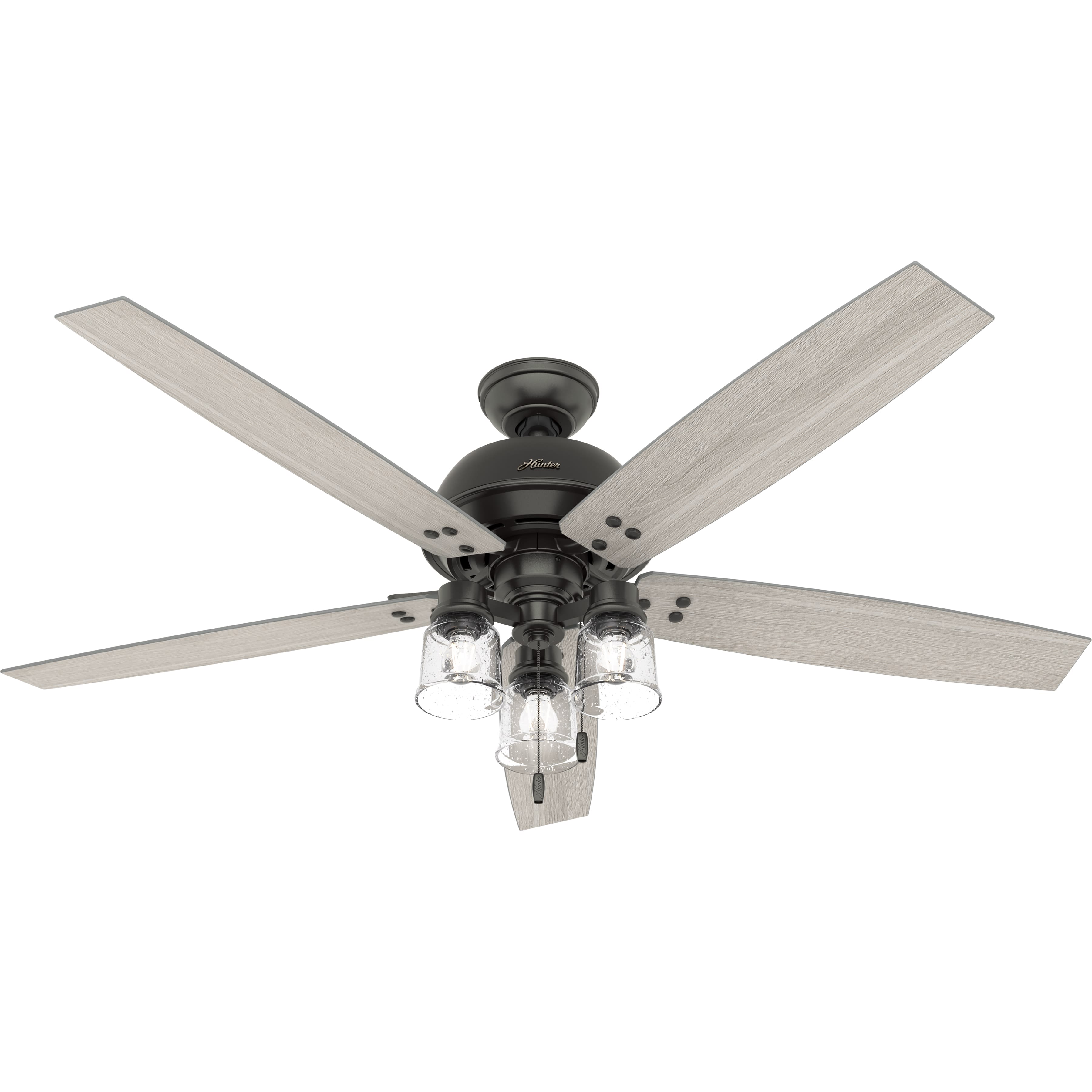 Hunter Fan Company Prim Low Profile 52-Inch Ceiling Fan w/ 3 LED Lights Bronze 