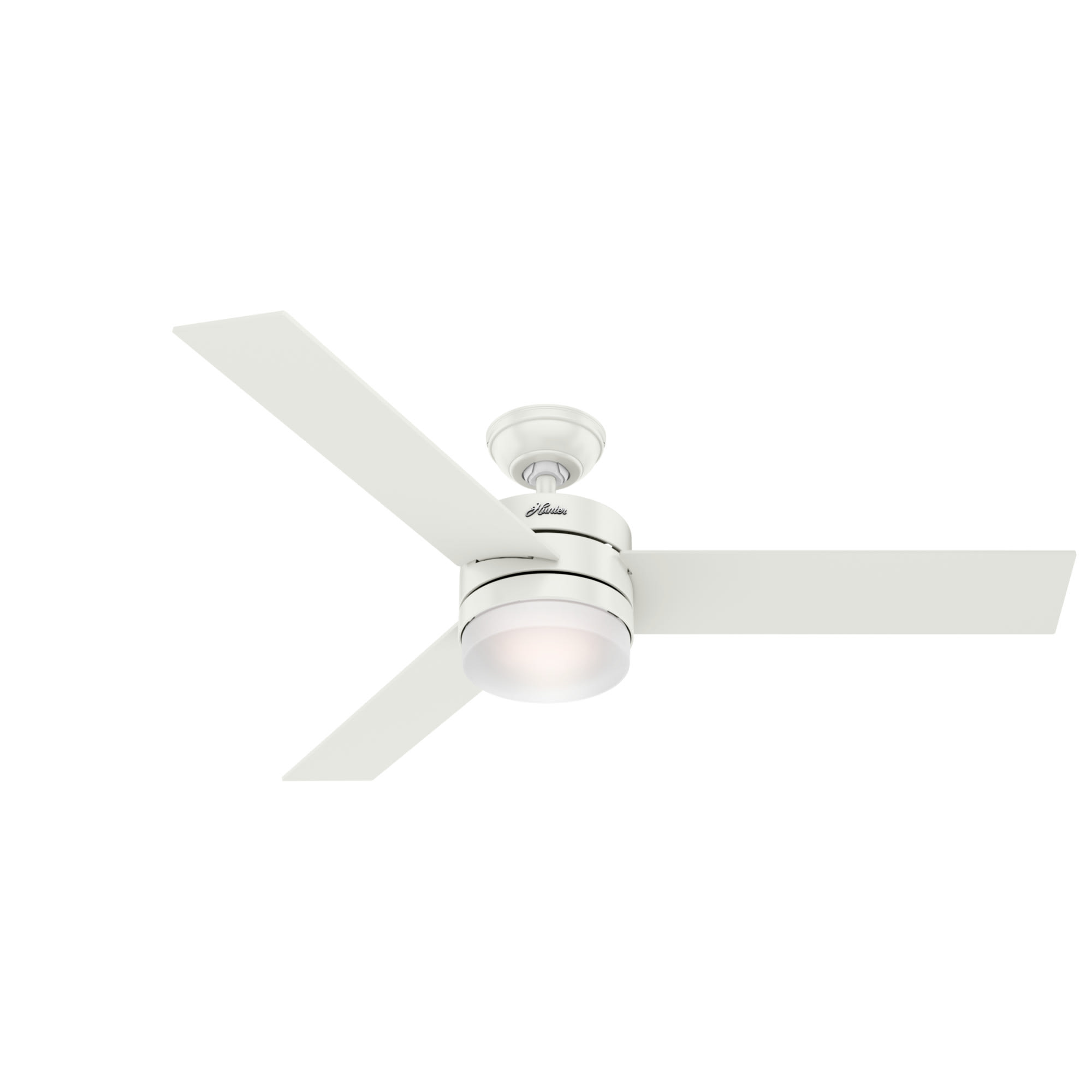 Exeter 54 Ceiling Fan With Led, Hunter White Ceiling Fan With Light And Remote Control