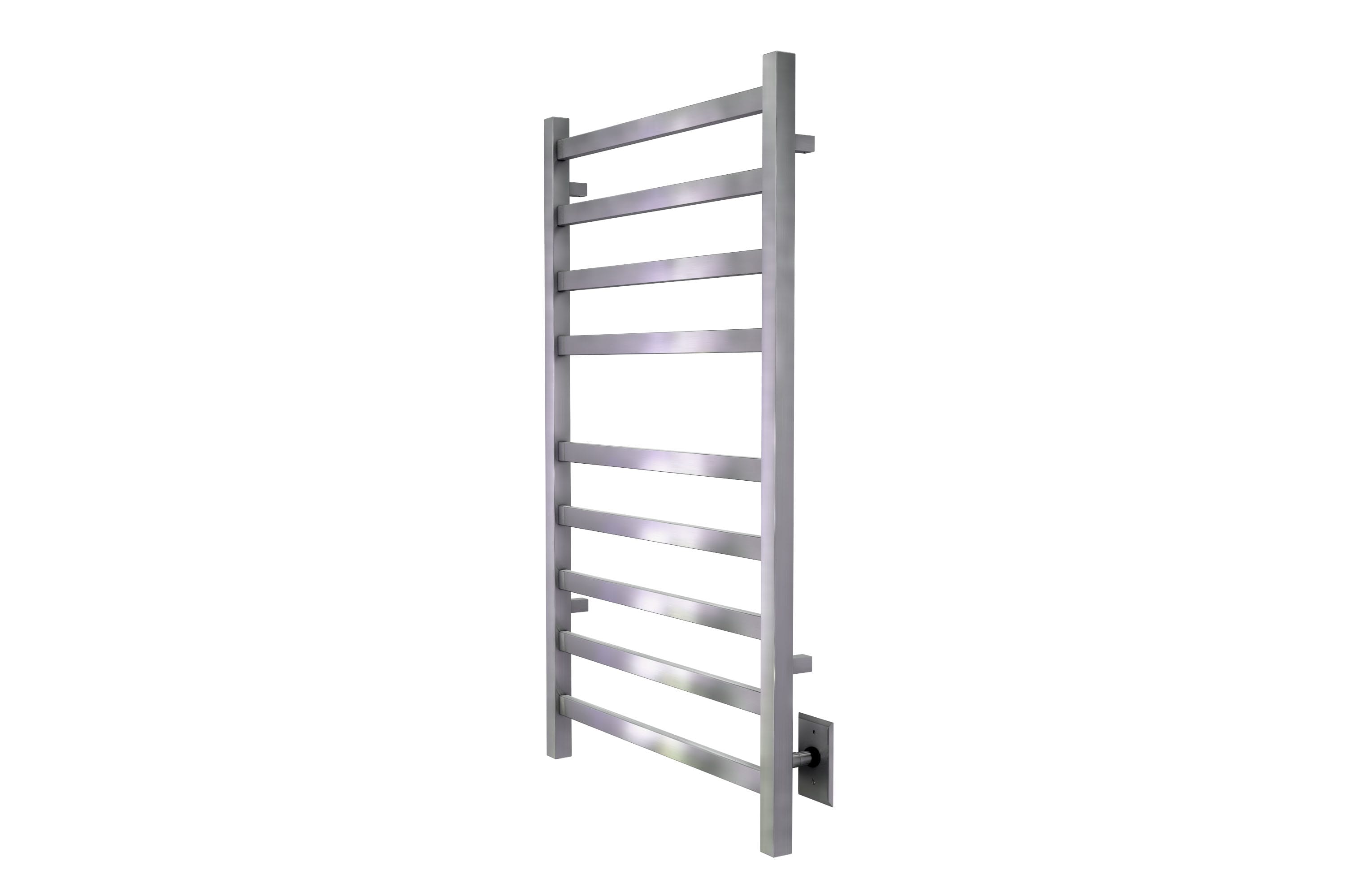 ICO Bath K6034W Brushed Nickel Kontour 24 W x 40 H 110 V Hardwired  Stainless Steel Towel Warmer - FaucetDirect.com