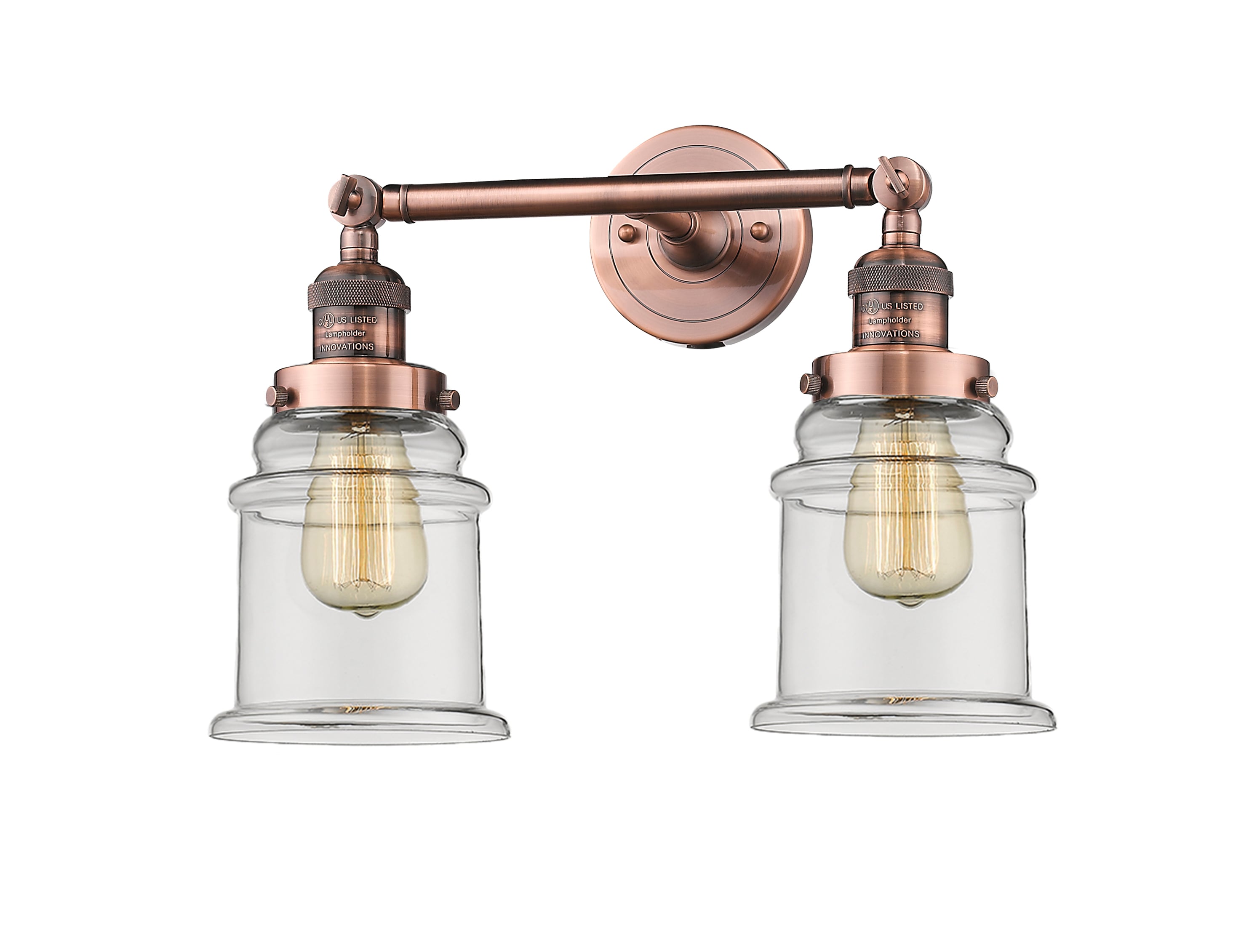 Innovations 208-PN-G181 2 Light Bathroom Fixture Polished Nickel