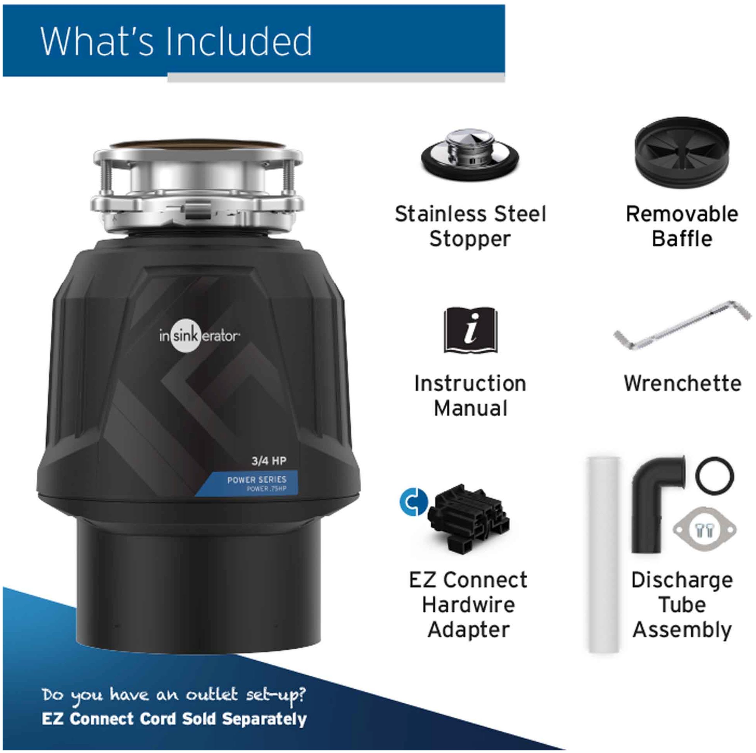 InSinkErator N/A hp Stainless Steel Garbage Disposal Stopper; InSinkErator N/A hp Stainless Steel Garbage Disposal Stopper InSinkErator N/A hp Stainless Steel Garbage Disposal Stopper; InSinkErator N/A hp Stainless Steel Garbage Disposal Stopper