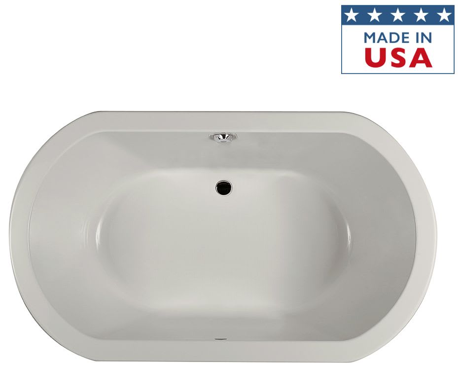 Jacuzzi Anz7242bcy Oyster Anza 72 Soaking Bathtub For Drop In Installation With Center Drain Faucetdirect Com - Jacuzzi Bathroom Sink Drain Installation