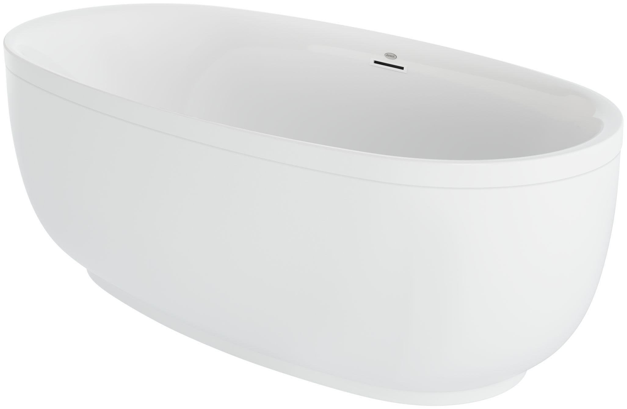 Jacuzzi Csf6732bcxxxxg White Cosi 67 Free Standing Acrylic Soaking Tub With Center Drain Drain Assembly And Overflow Faucetdirect Com