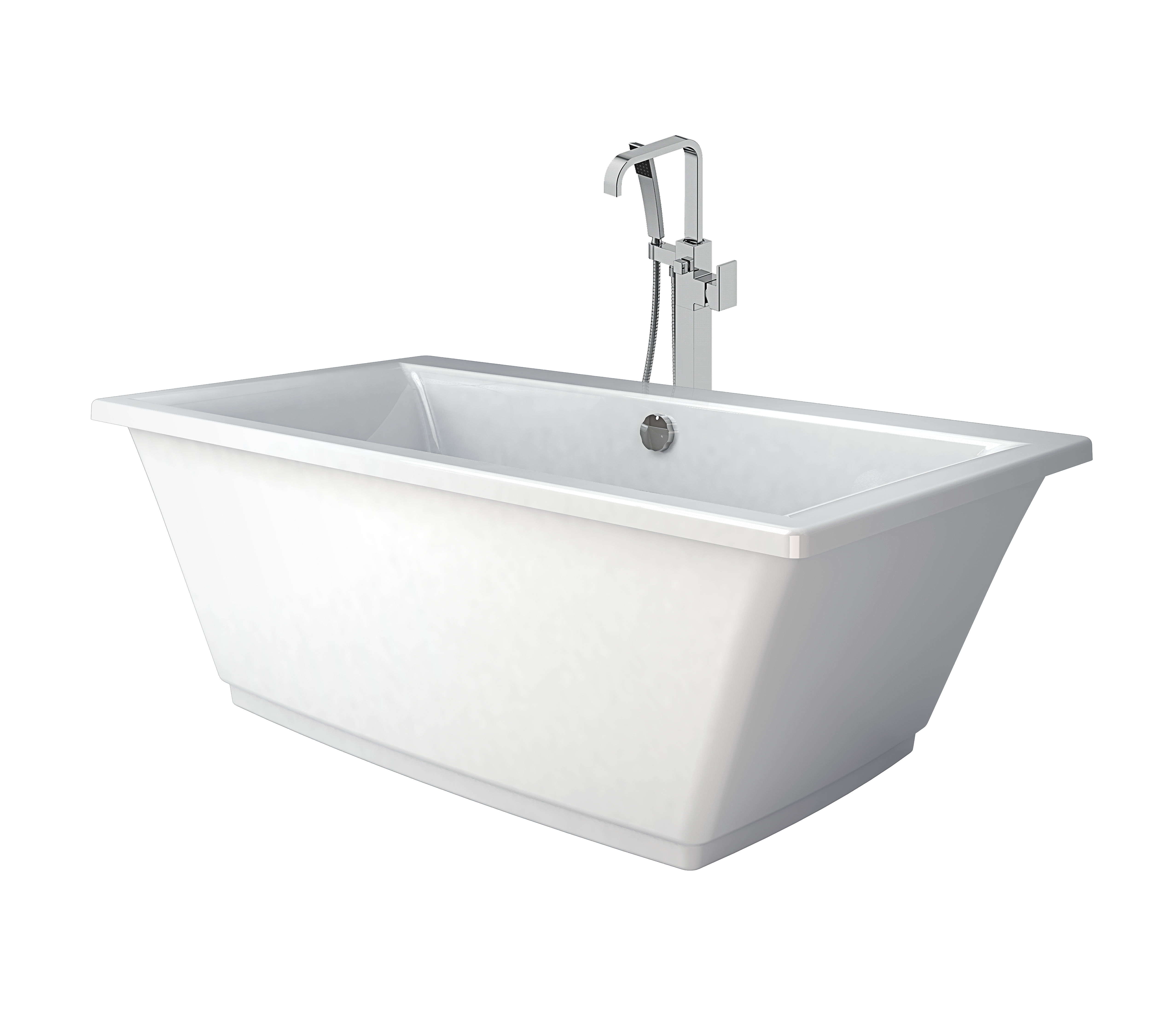 Jacuzzi Heb6636bcxxxxw White Chrome Tub Filler Fia 66 Free