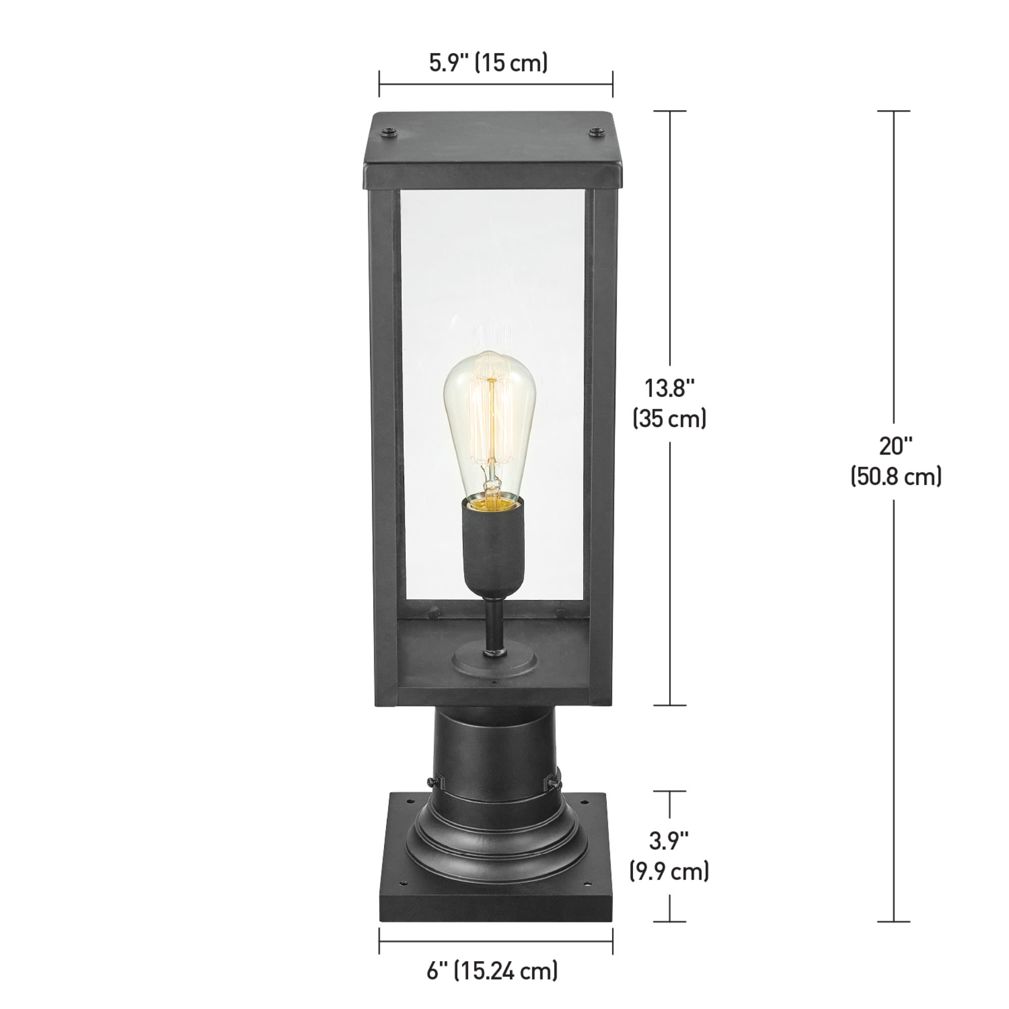 Flambeaux Jamestown Bracket Mount Gas/Electric Lantern