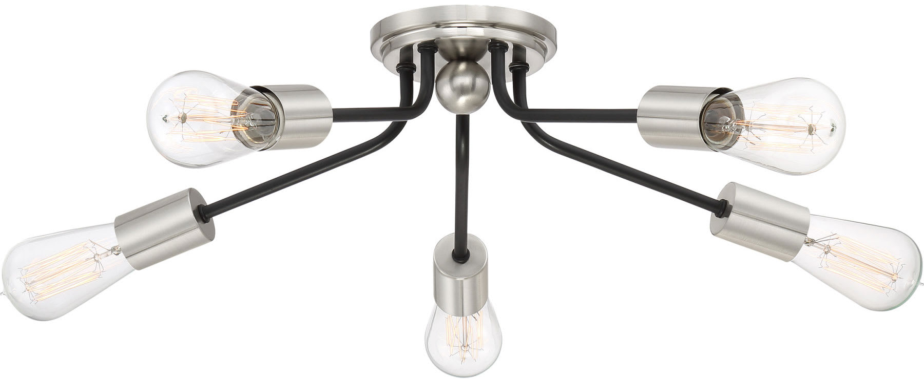 James Allan MVCF7086ETBLK Earth Black Boone 5 Light 27-1/2