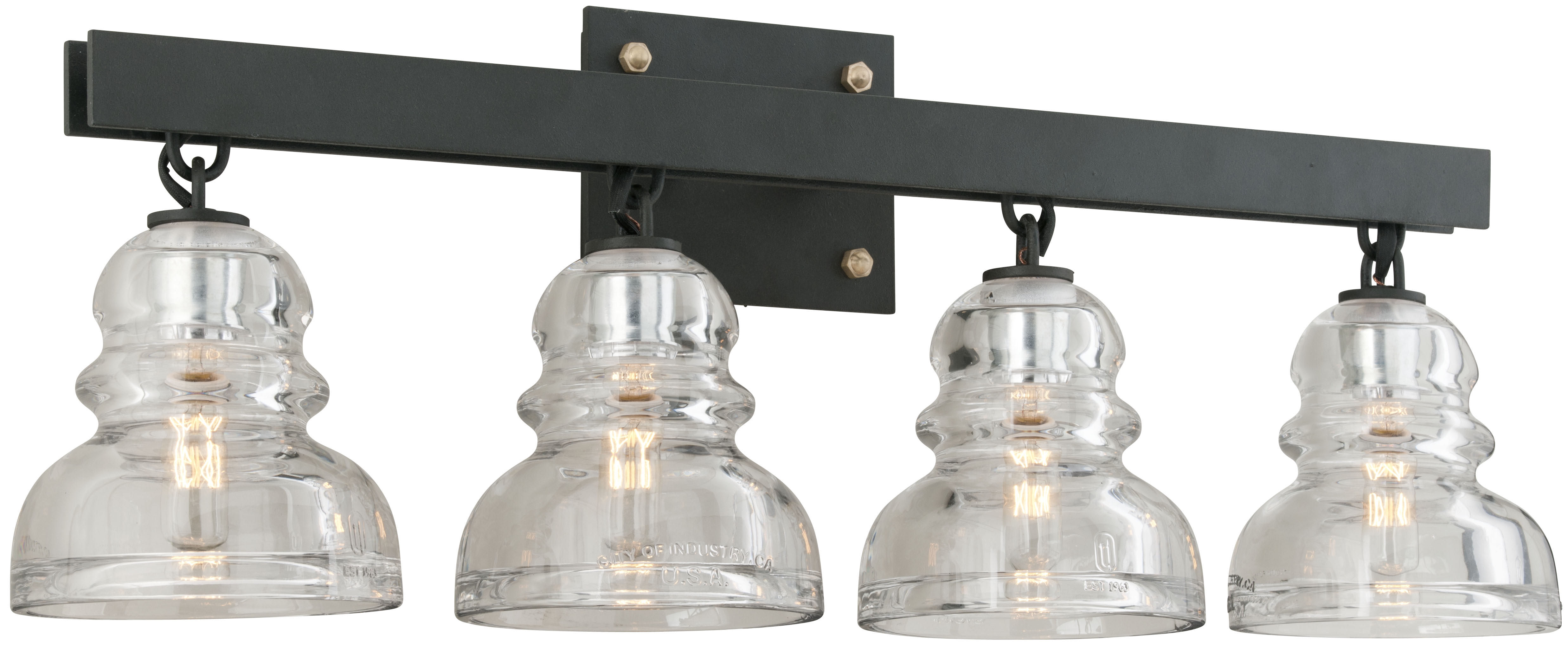 insulator vanity light