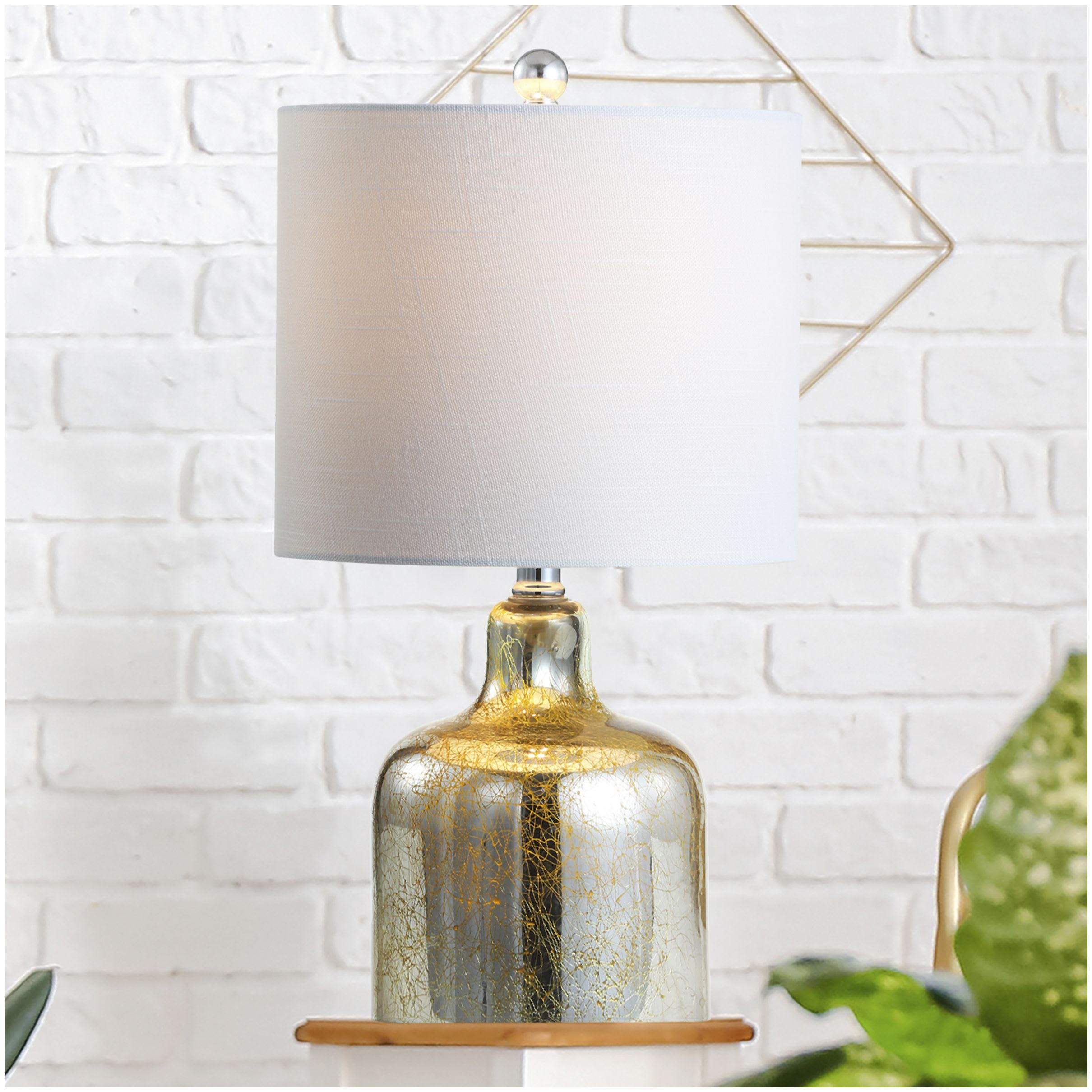 JONATHAN Y Lighting JYL1036A Chrome / Gold Gemma 19